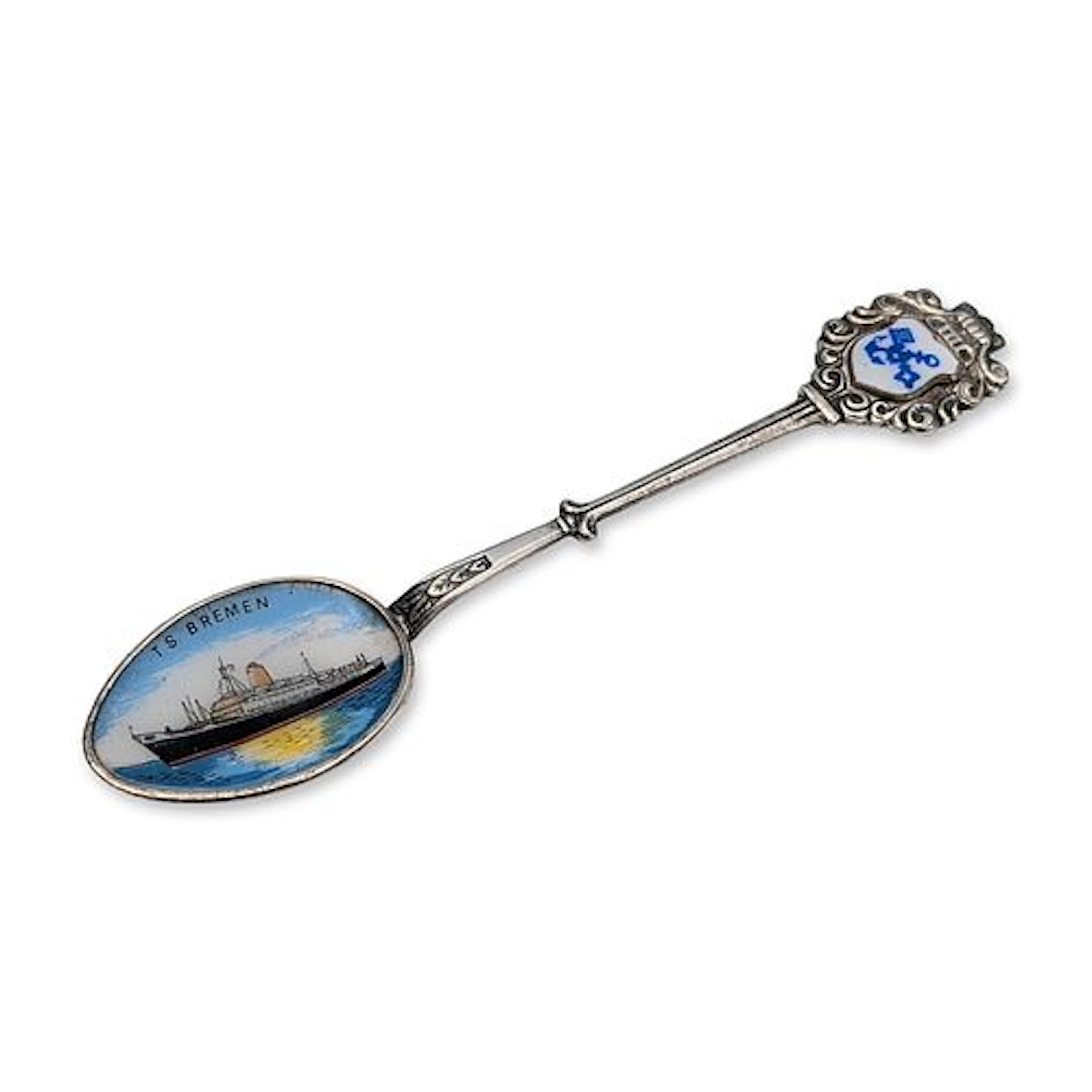 Fritz Reu TS Bremen 800 Silver Souvenir Spoon