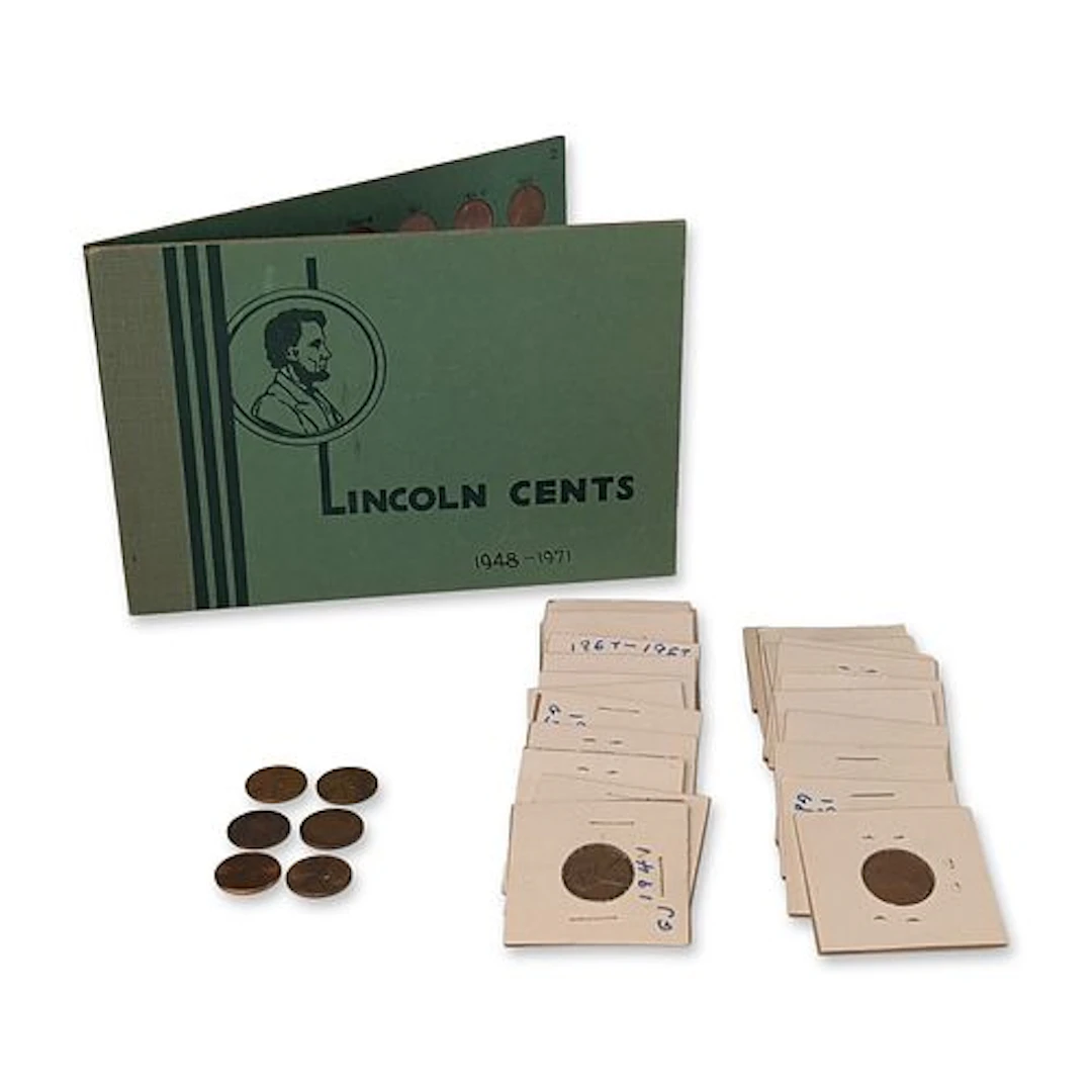 30pc+ US Cents, Quarters, Nickels and World Coins Collection