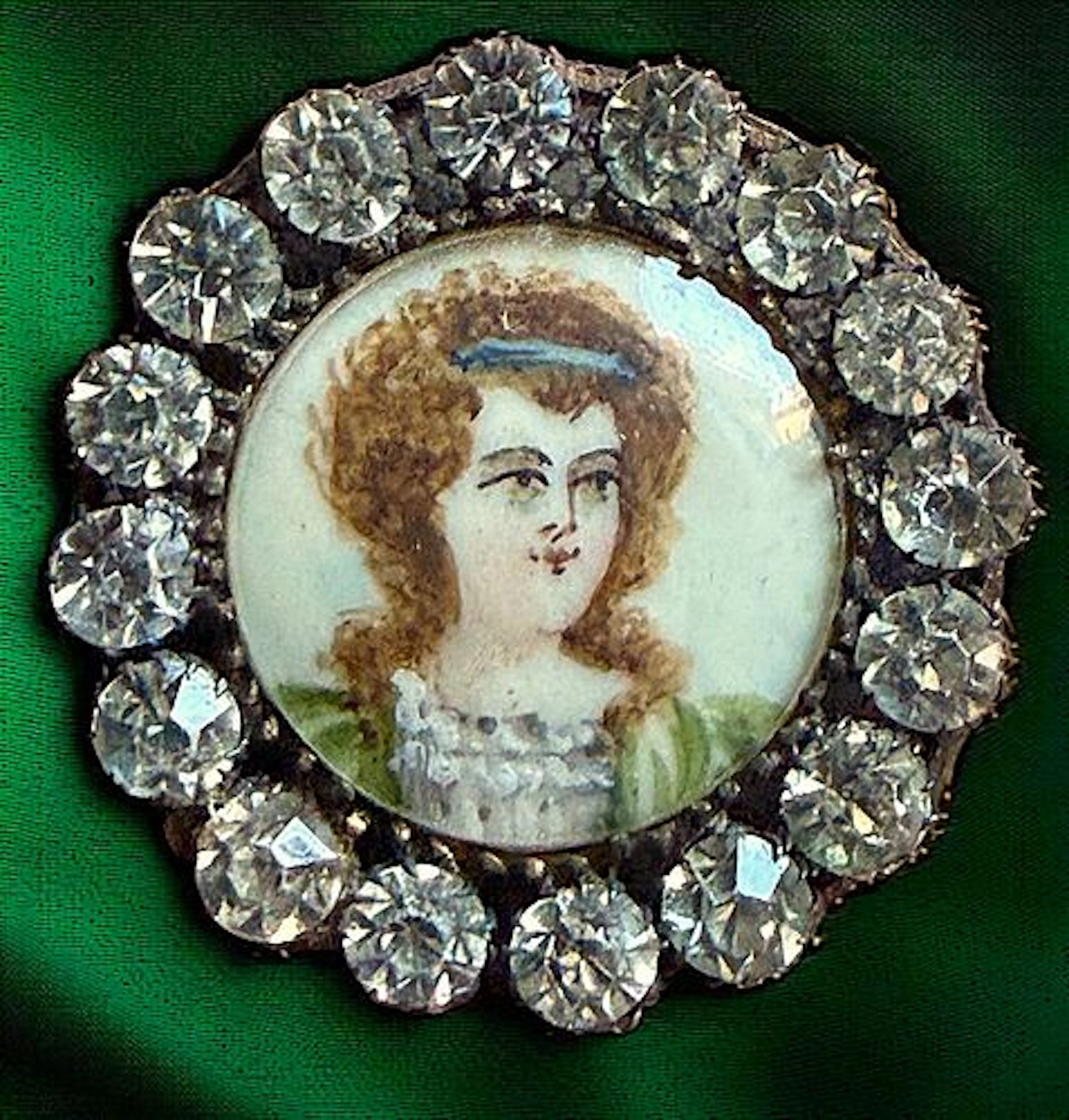 A DIVISION ONE PASTE BORDERED ELEGANT LADY BUTTON
