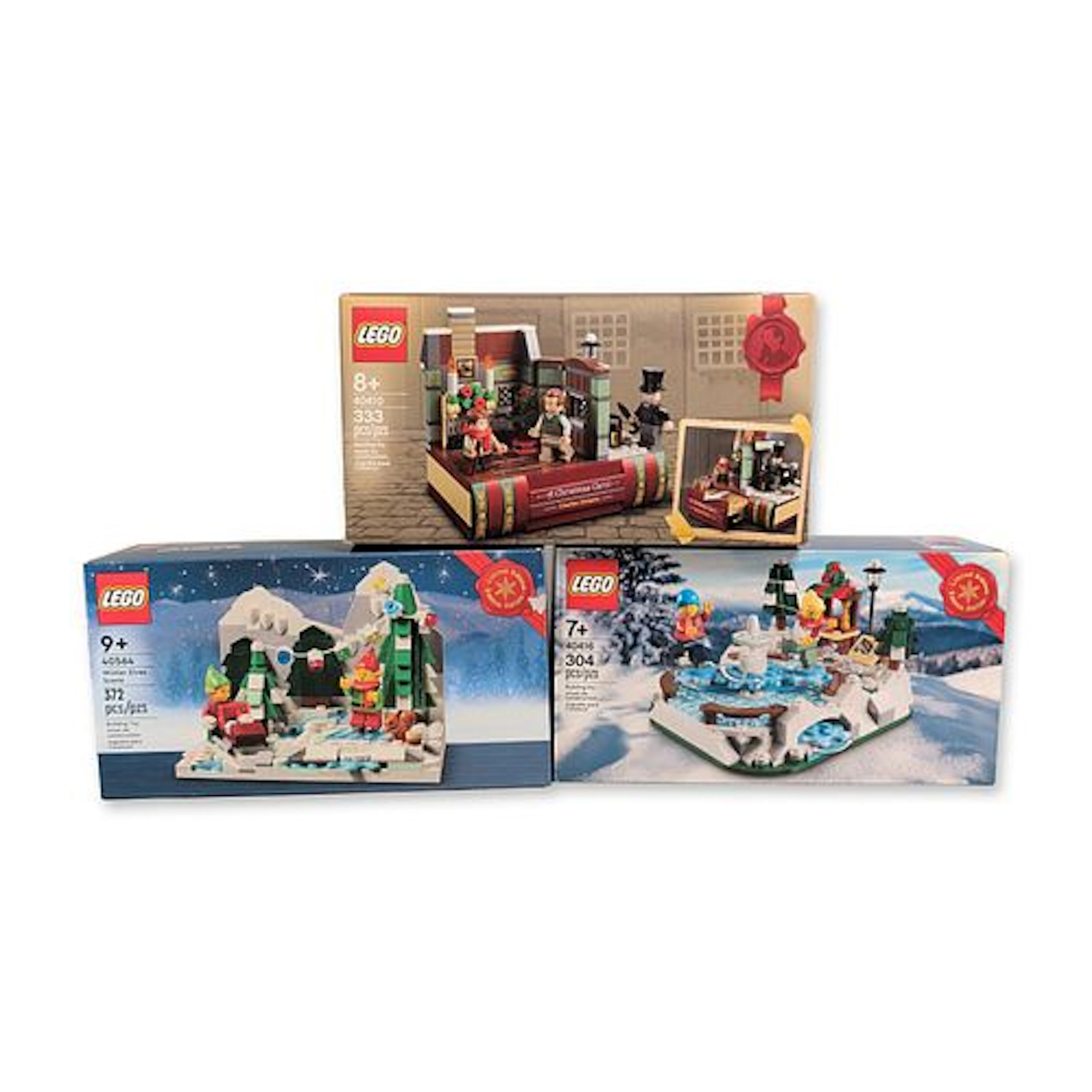 3pc LEGO Holiday Limited Edition Building Sets 40410, 40416, & 40564