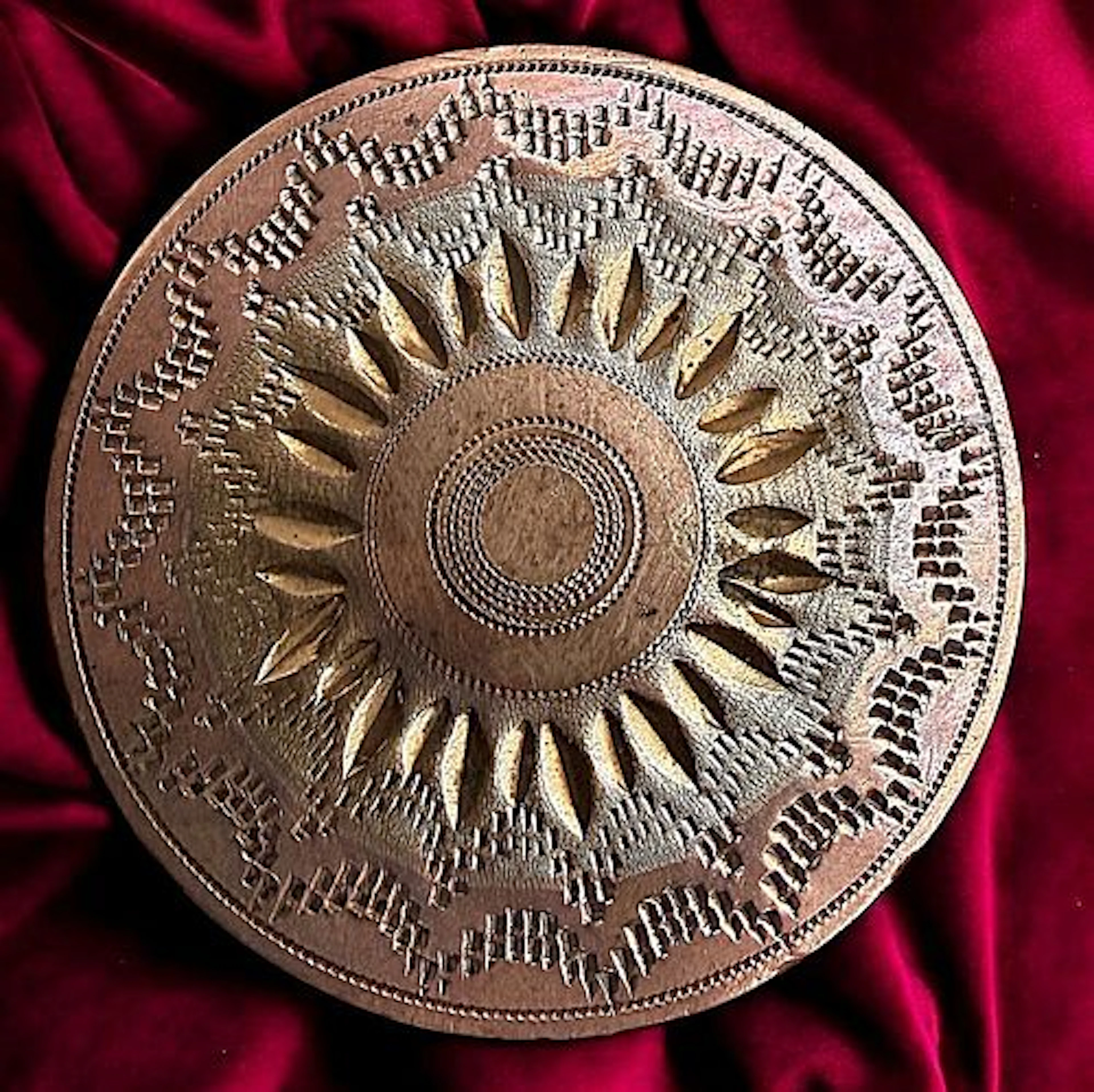 A DIVISION ONE TWO COLOR COPPER ENGRAVED BUTTON