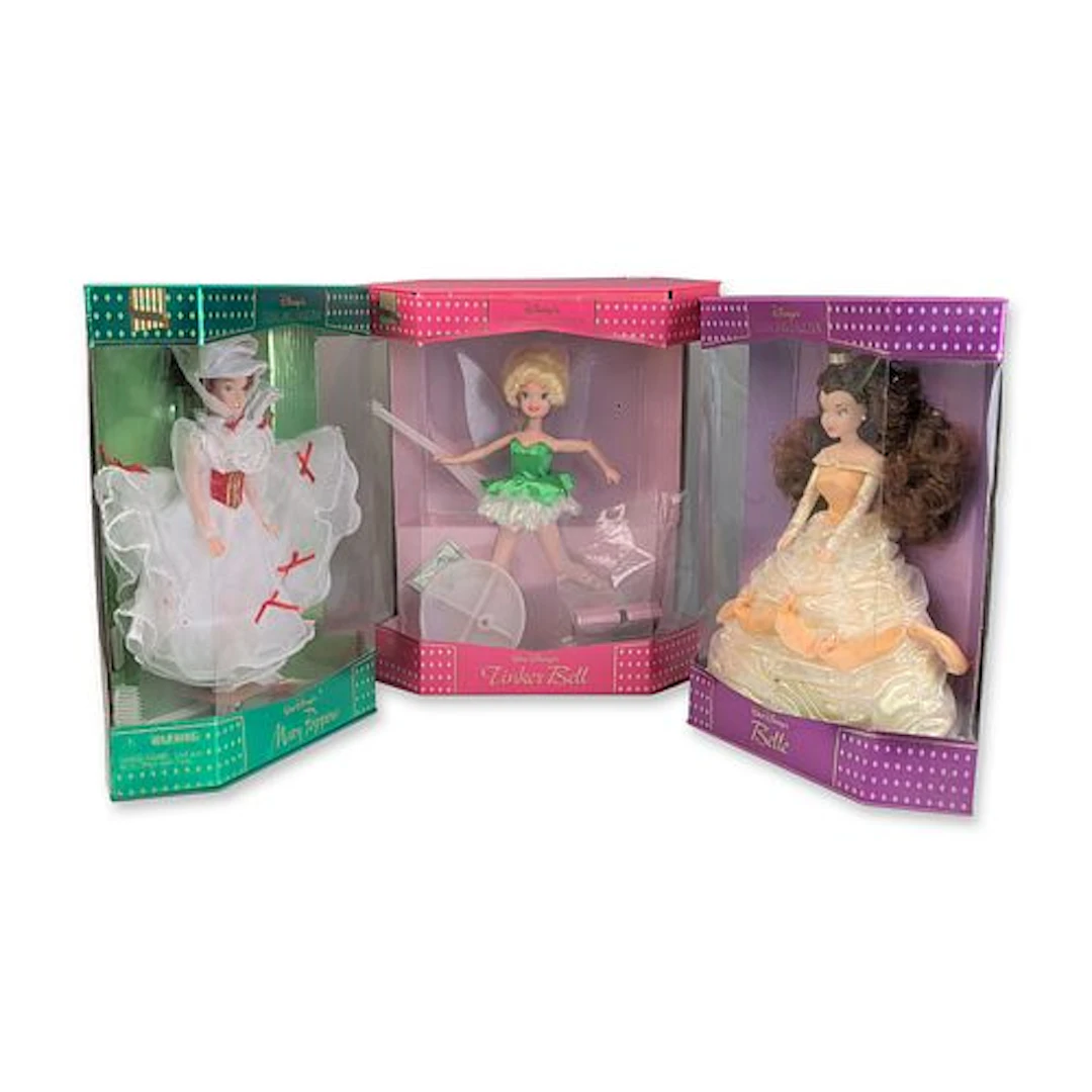 Three Walt Disney Classic Doll Collection Vinyl Dolls