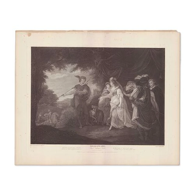 William Hamilton Engraving Love's Labour's Lost Boydell Gallery 1792