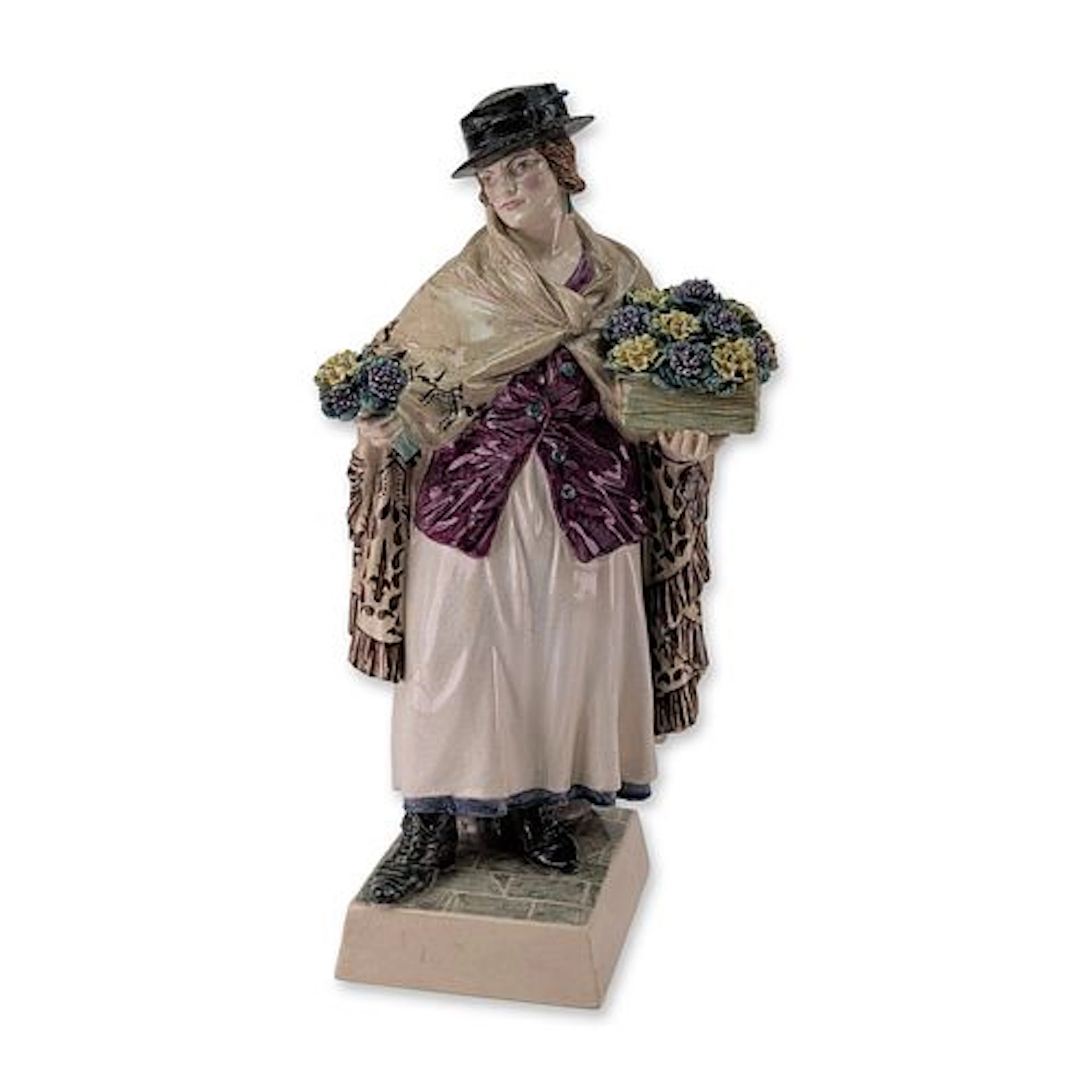 Charles Vyse Chelsea Pottery Figurine, The Shawl