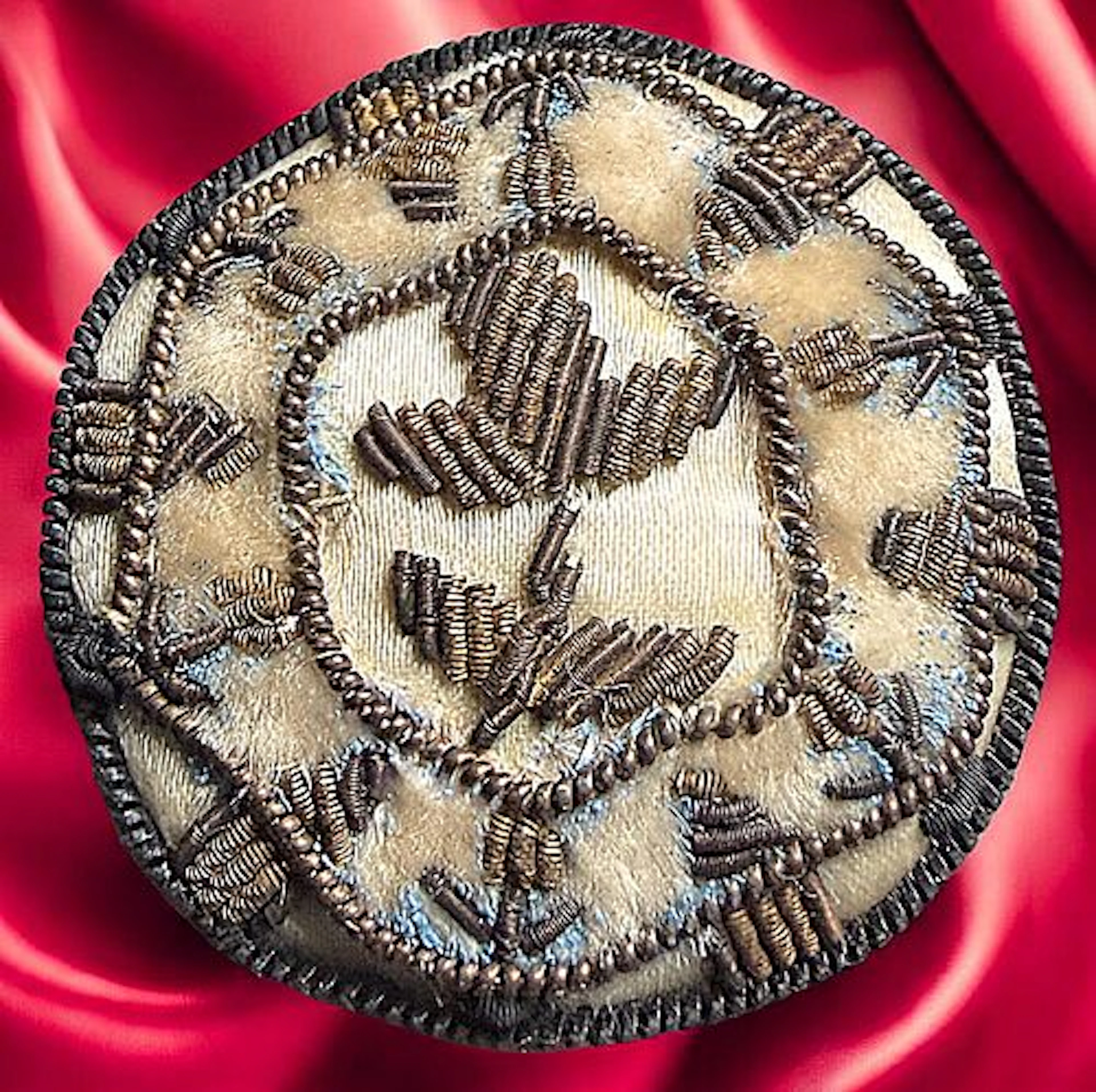 A DIVISION ONE HAND CRAFTED FABRIC BUTTON
