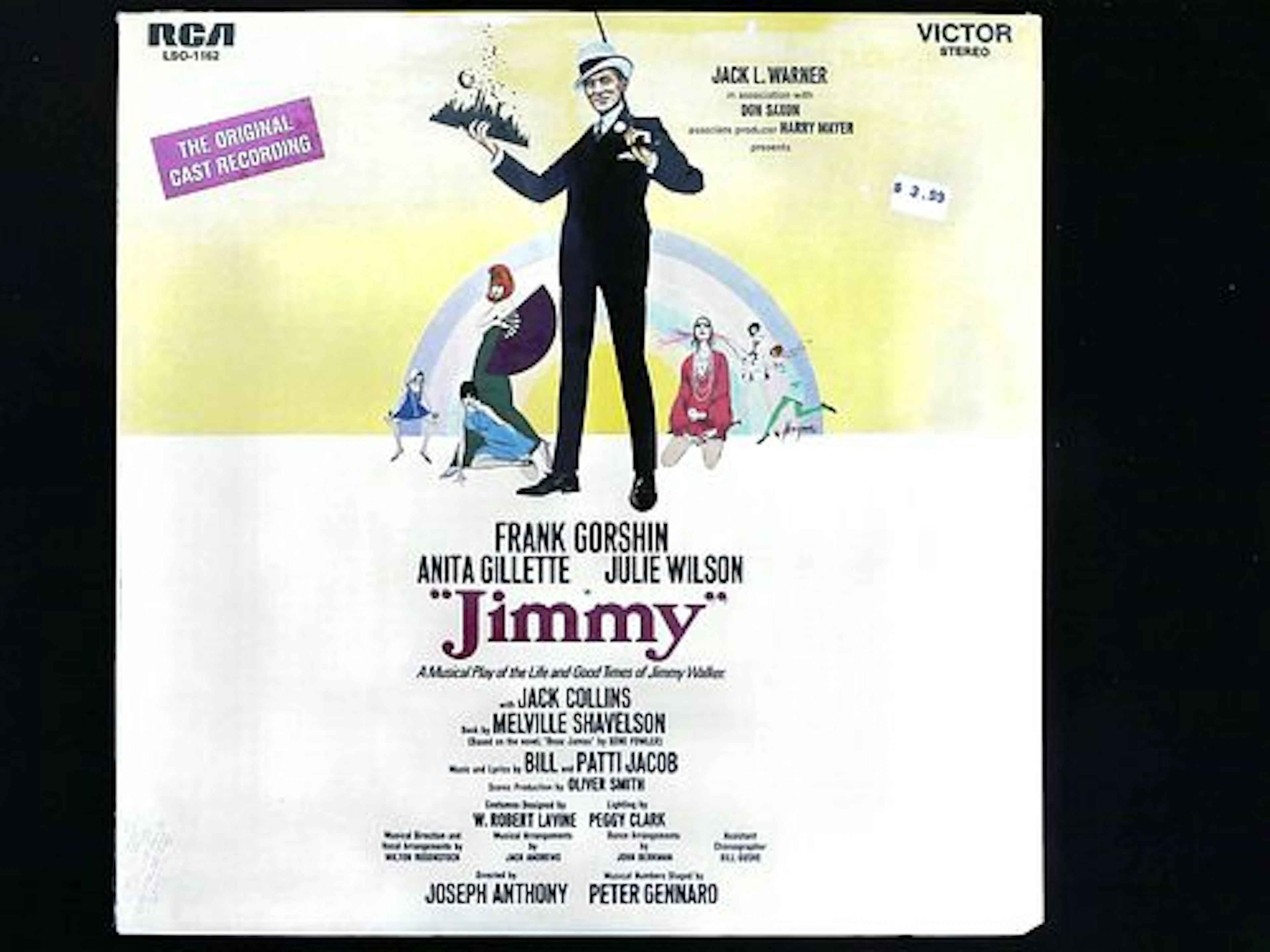 Jimmy Original Broadway Cast Recording LP Record