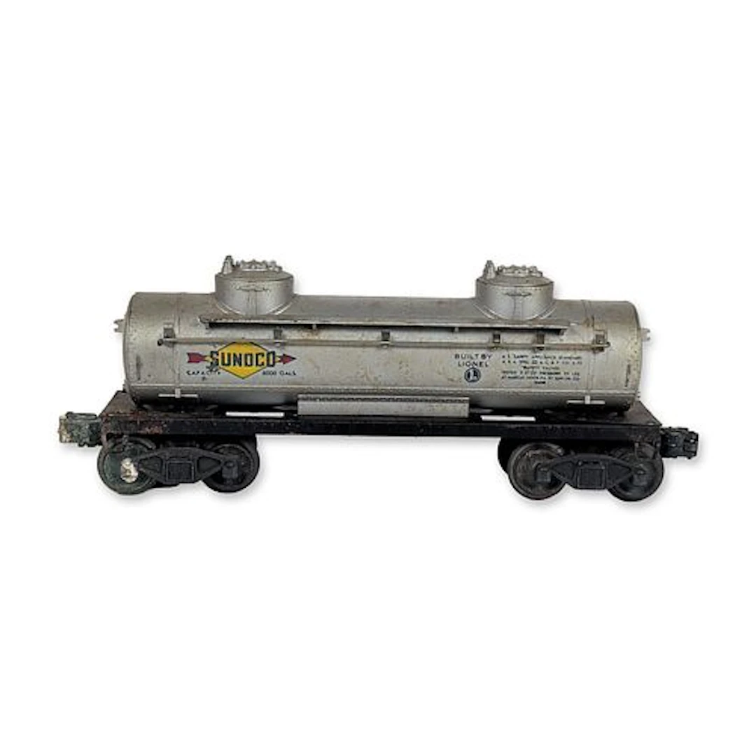 Lionel Postwar Sunoco Double Dome Tank Car