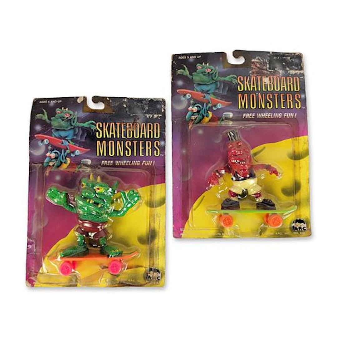 2pc A.R.C. Inc. Skateboard Monsters Action Figures