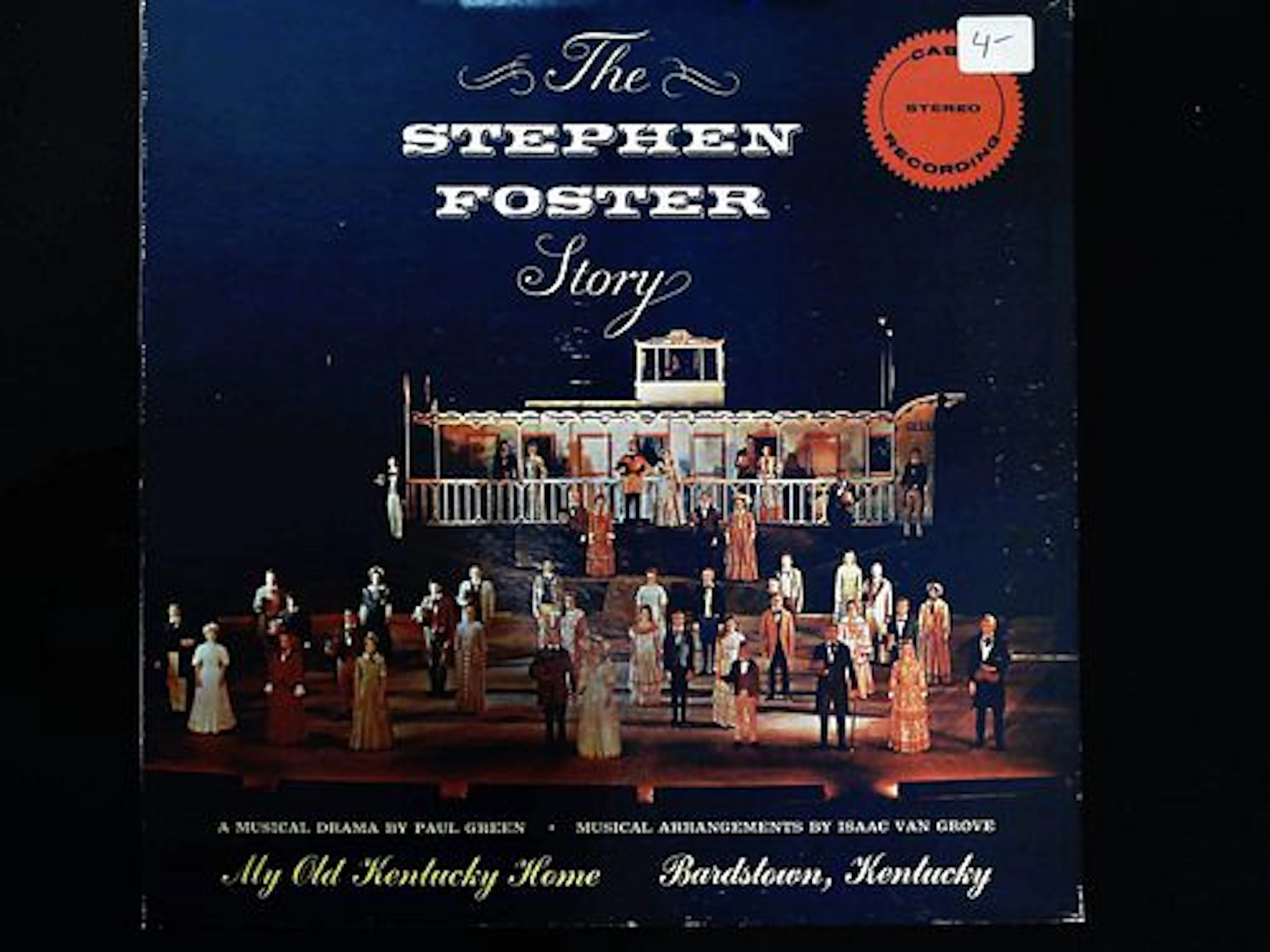 The Stephen Foster Story Cast Recording LP Bardstown Kentucky State Parks
