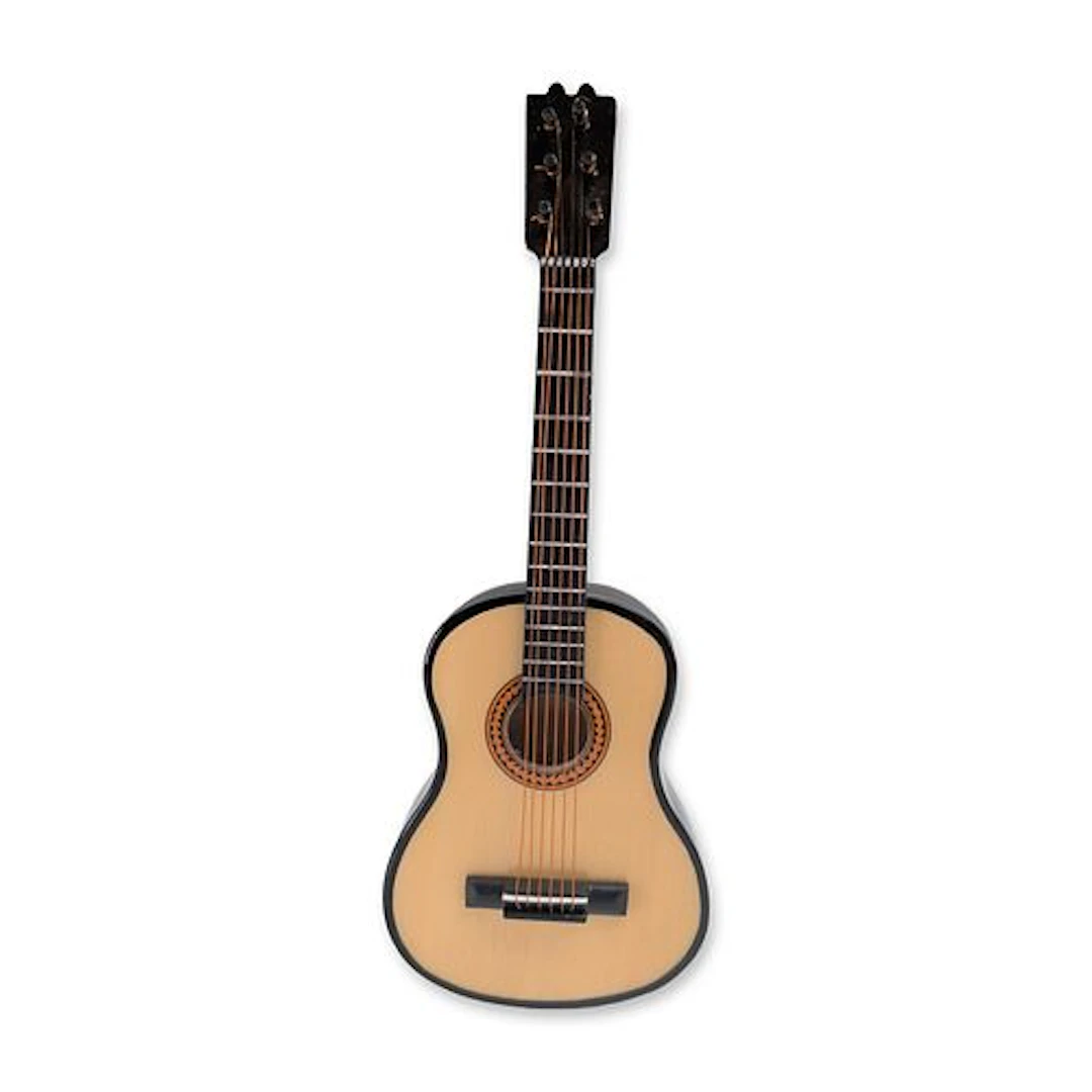 Miniature Wooden Acoustic Classical Guitar with Case