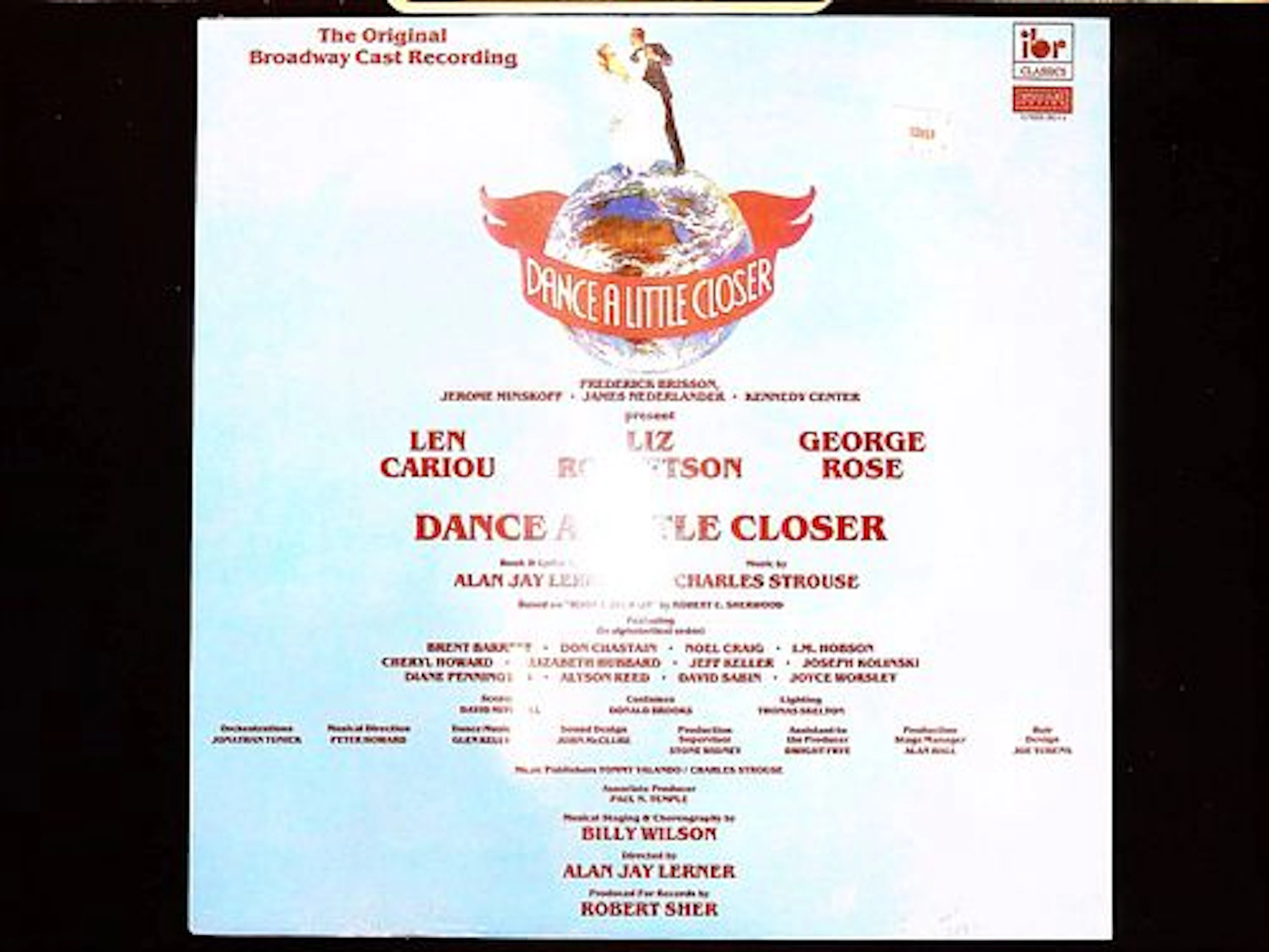 Dance a Little Closer Original Broadway Cast Recording Vinyl LP IBR