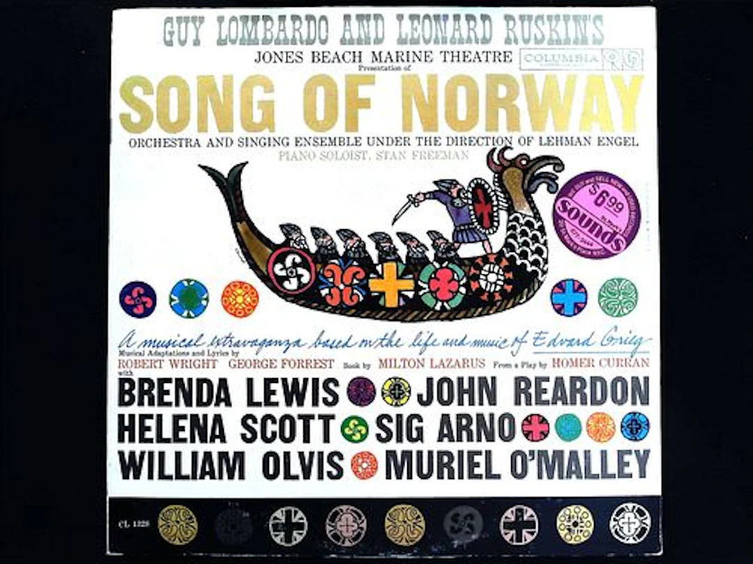 Guy Lombardo and Leonard Ruskins. Song of Norway. Columbia CL 1328, 1959.
