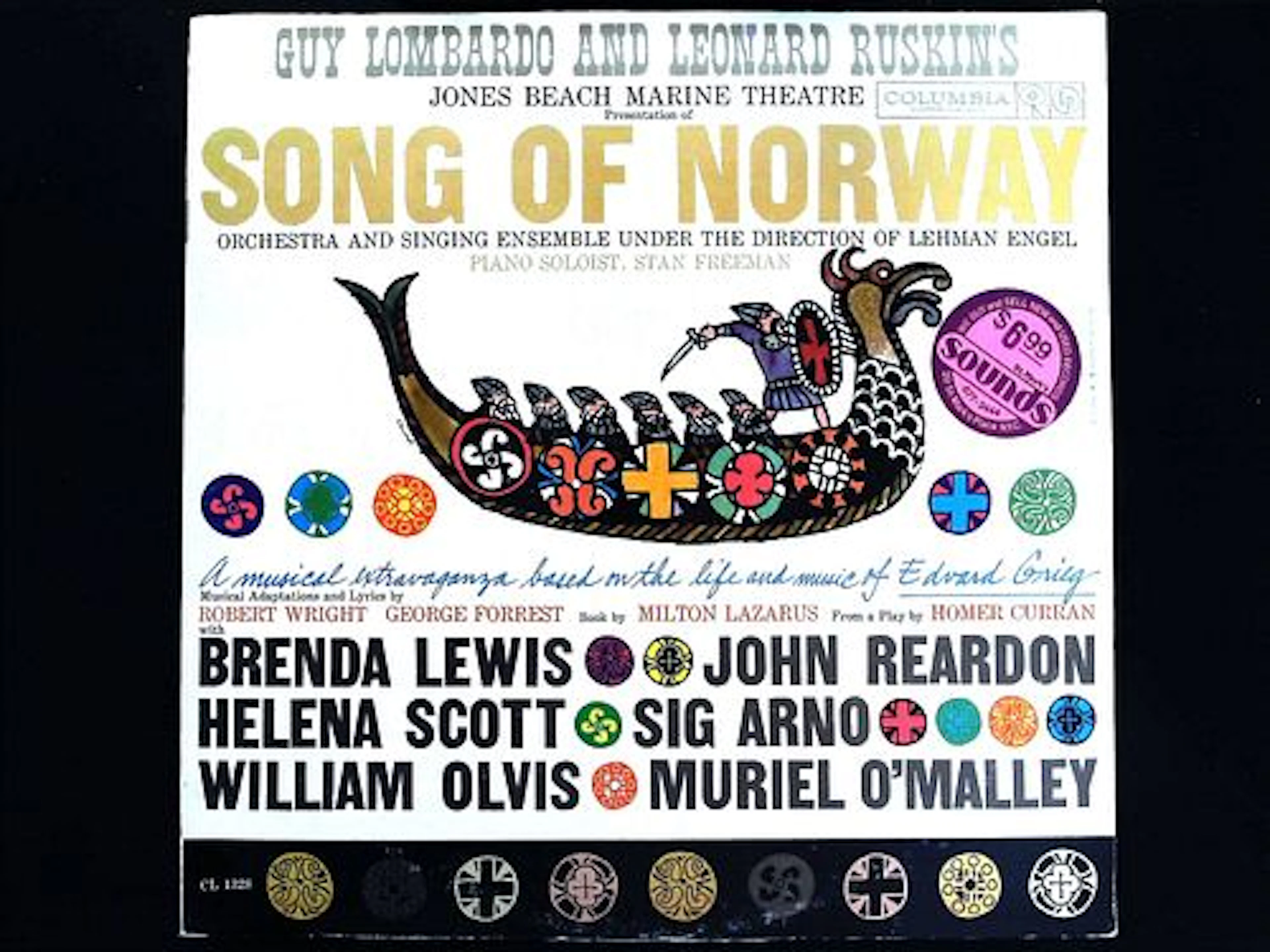 Guy Lombardo and Leonard Ruskins. Song of Norway. Columbia CL 1328, 1959.
