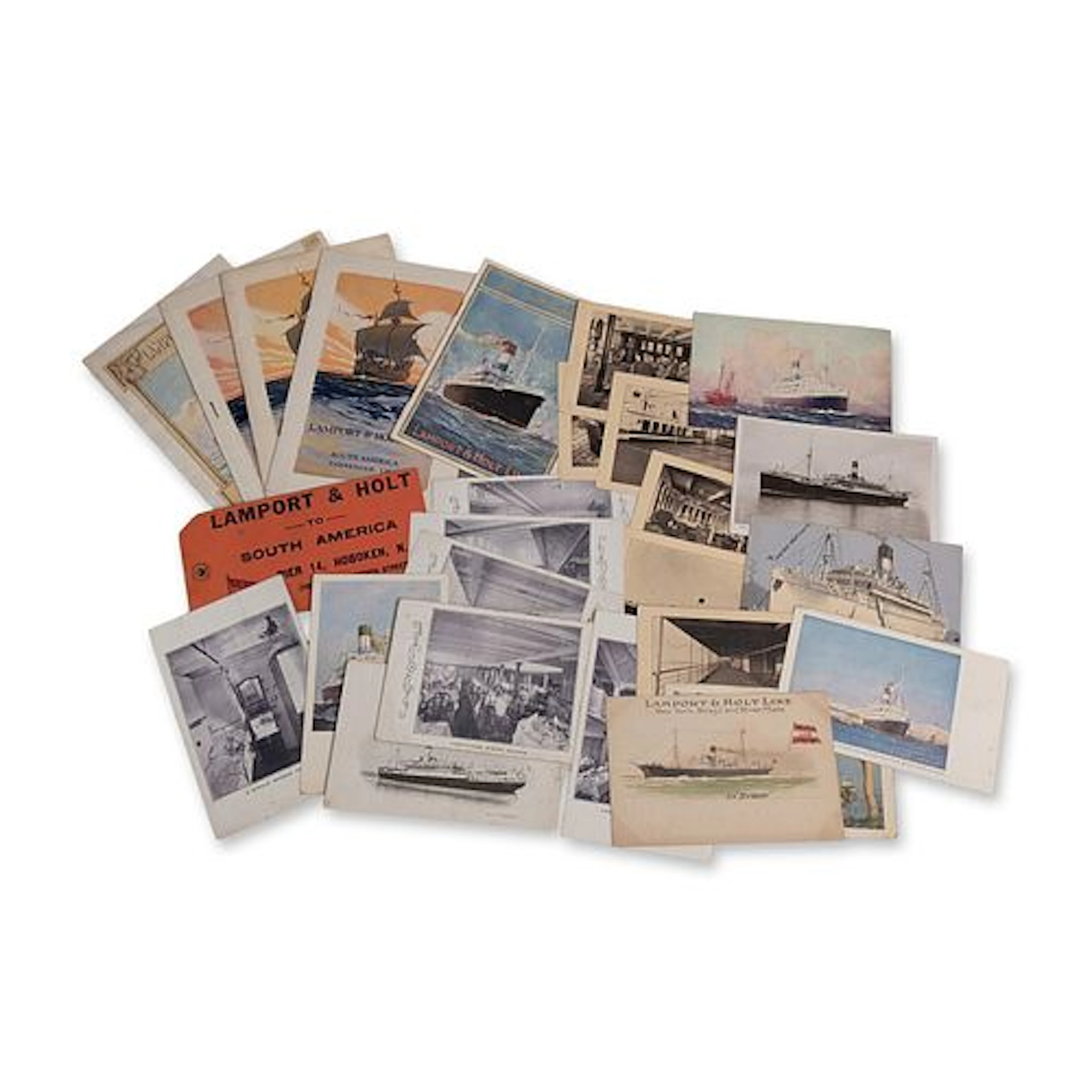 27pc Lamport & Holt Line Steamship Ephemera Group