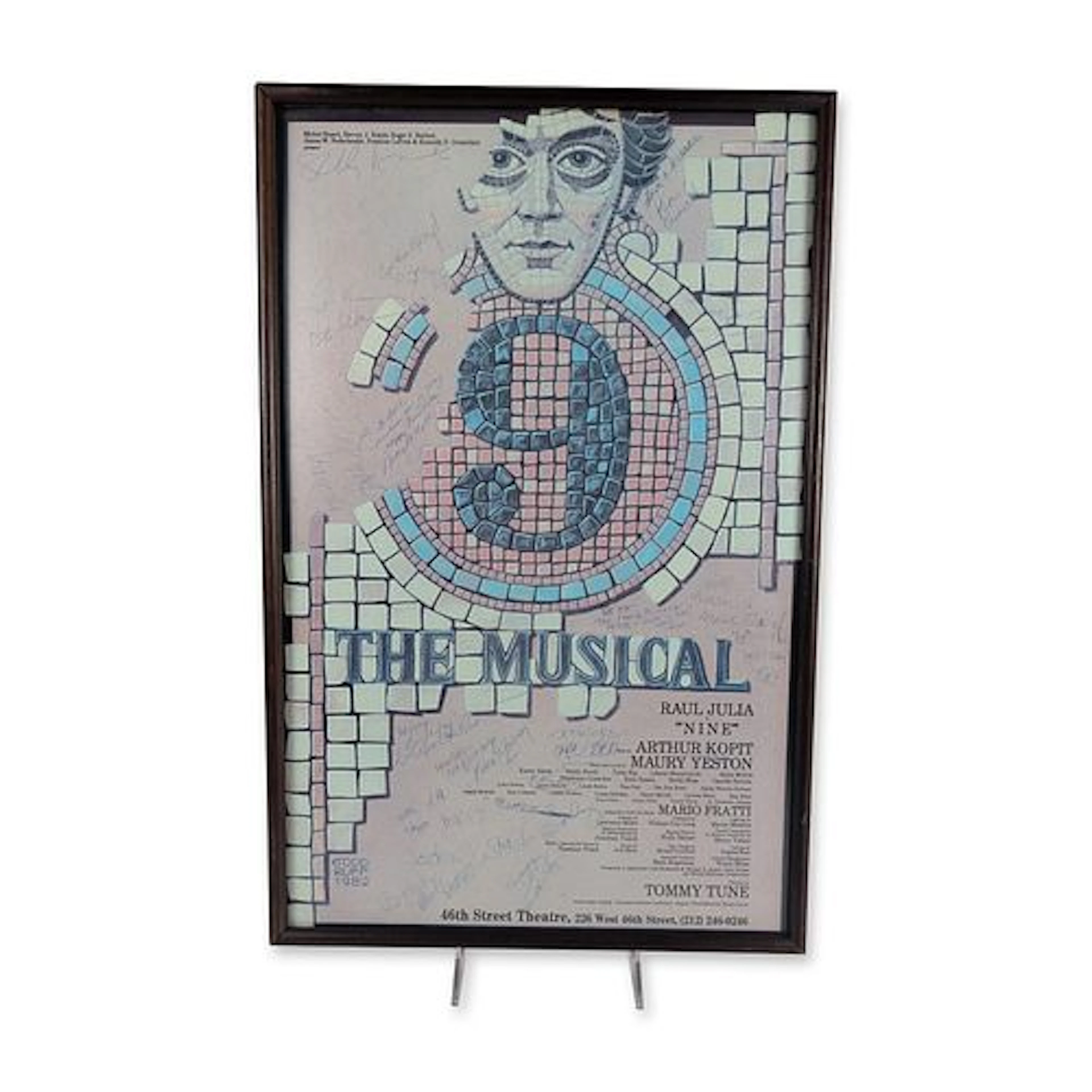 Nine The Musical Signed 1982 Broadway Poster