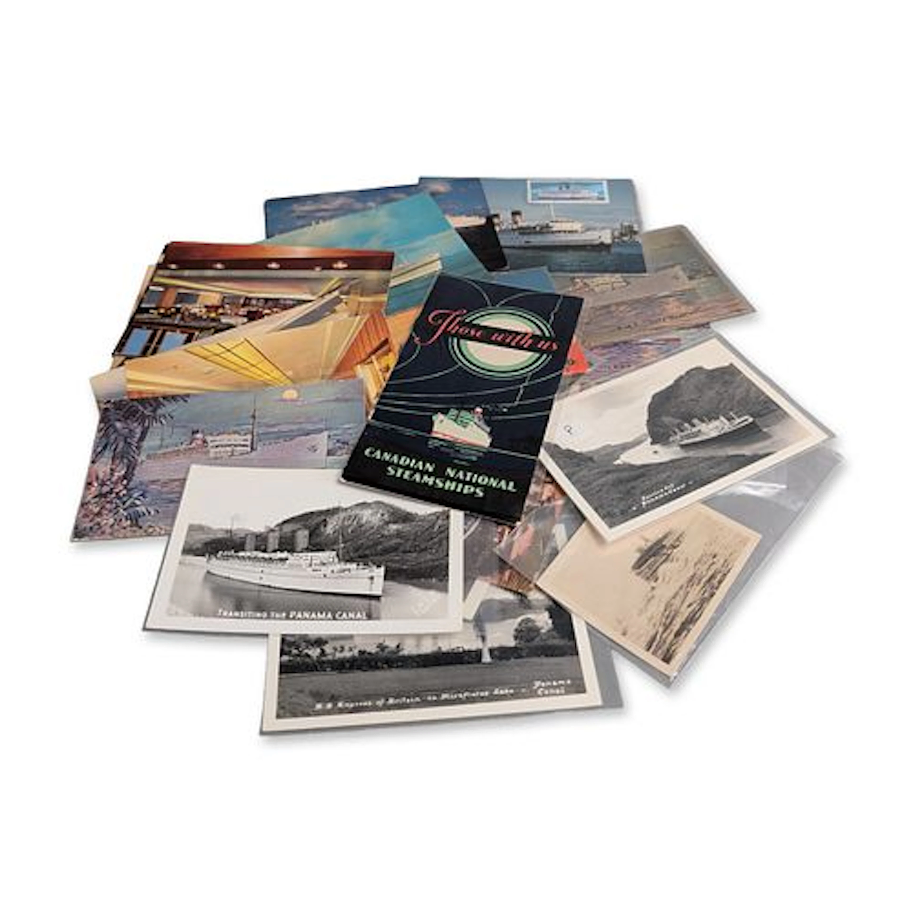 20pc Canadian National and Canadian Pacific Maritime Postcard and Ephemera Lot