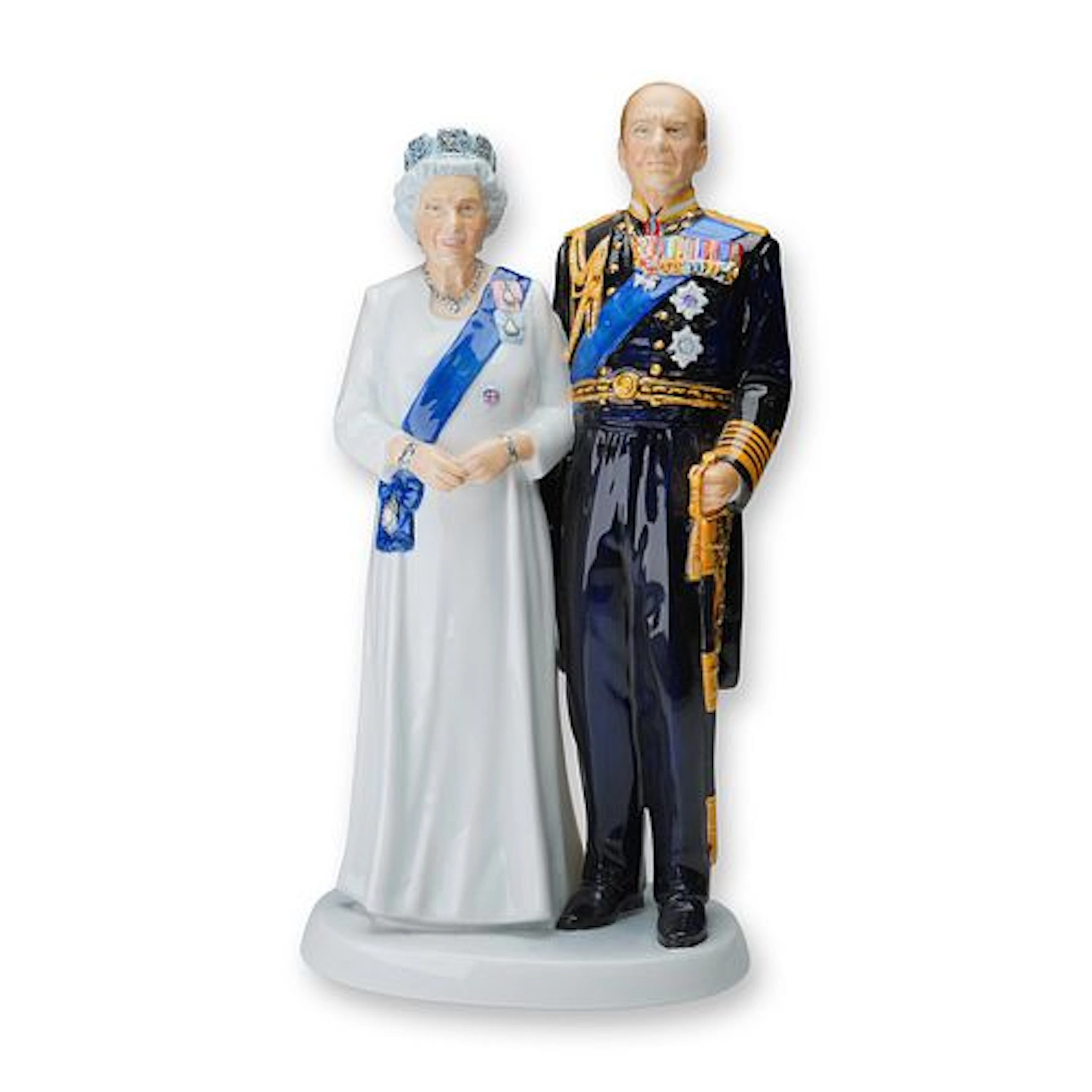 Royal Doulton Prototype Figurine, Platinum Wedding Anniversary