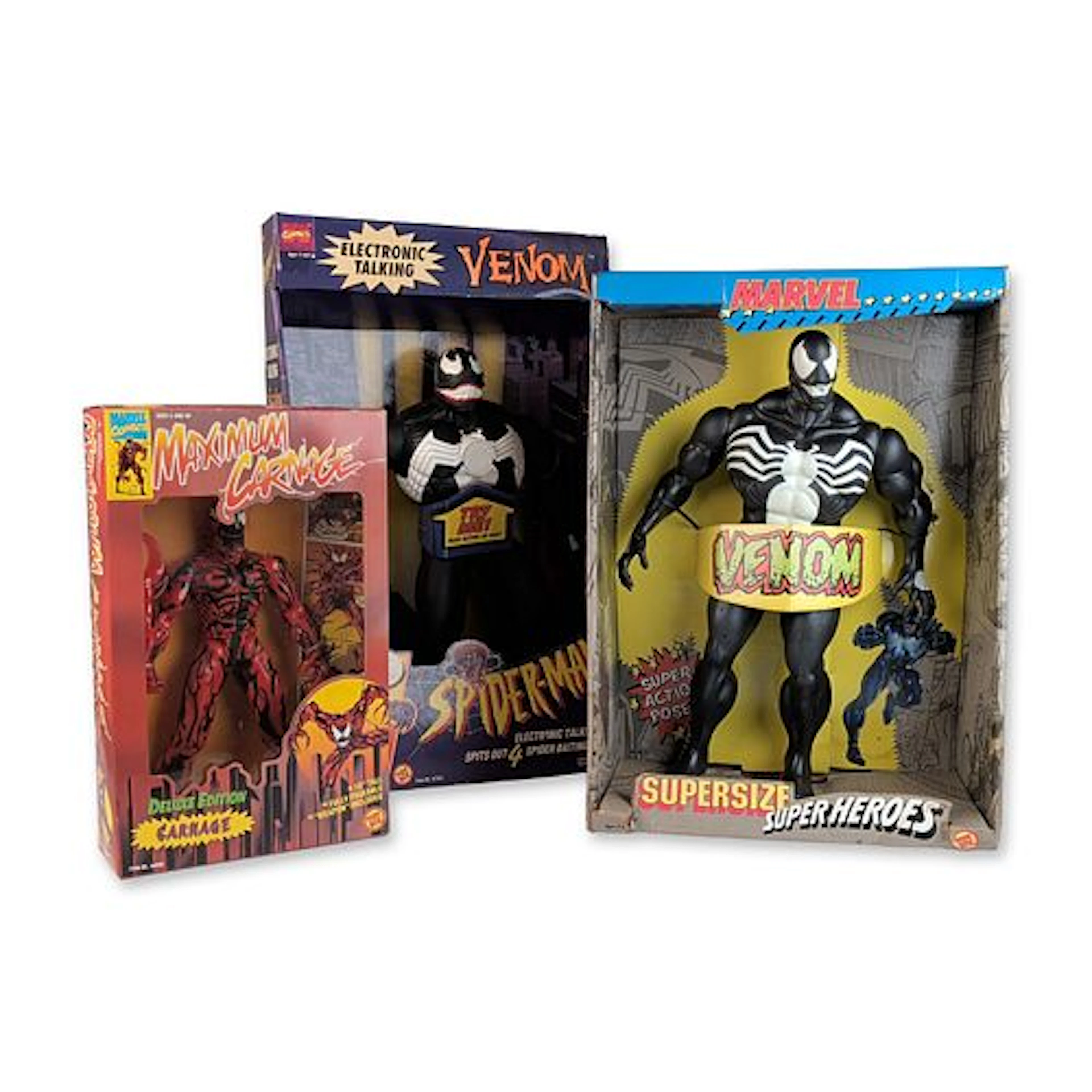 3pc Toy Biz Marvel Comics Symbiote Action Figures