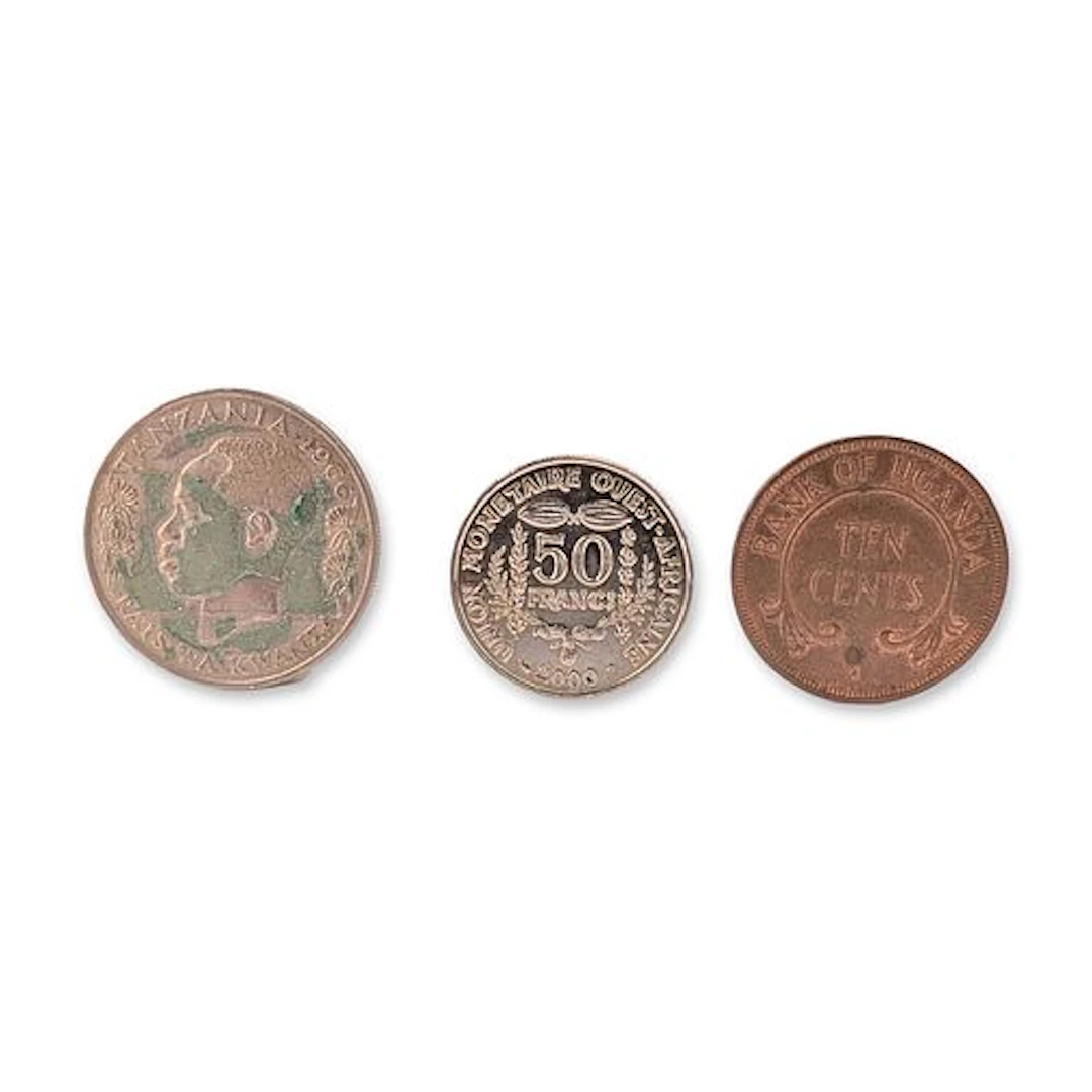Three 1966, 1974, 2000 African Coins