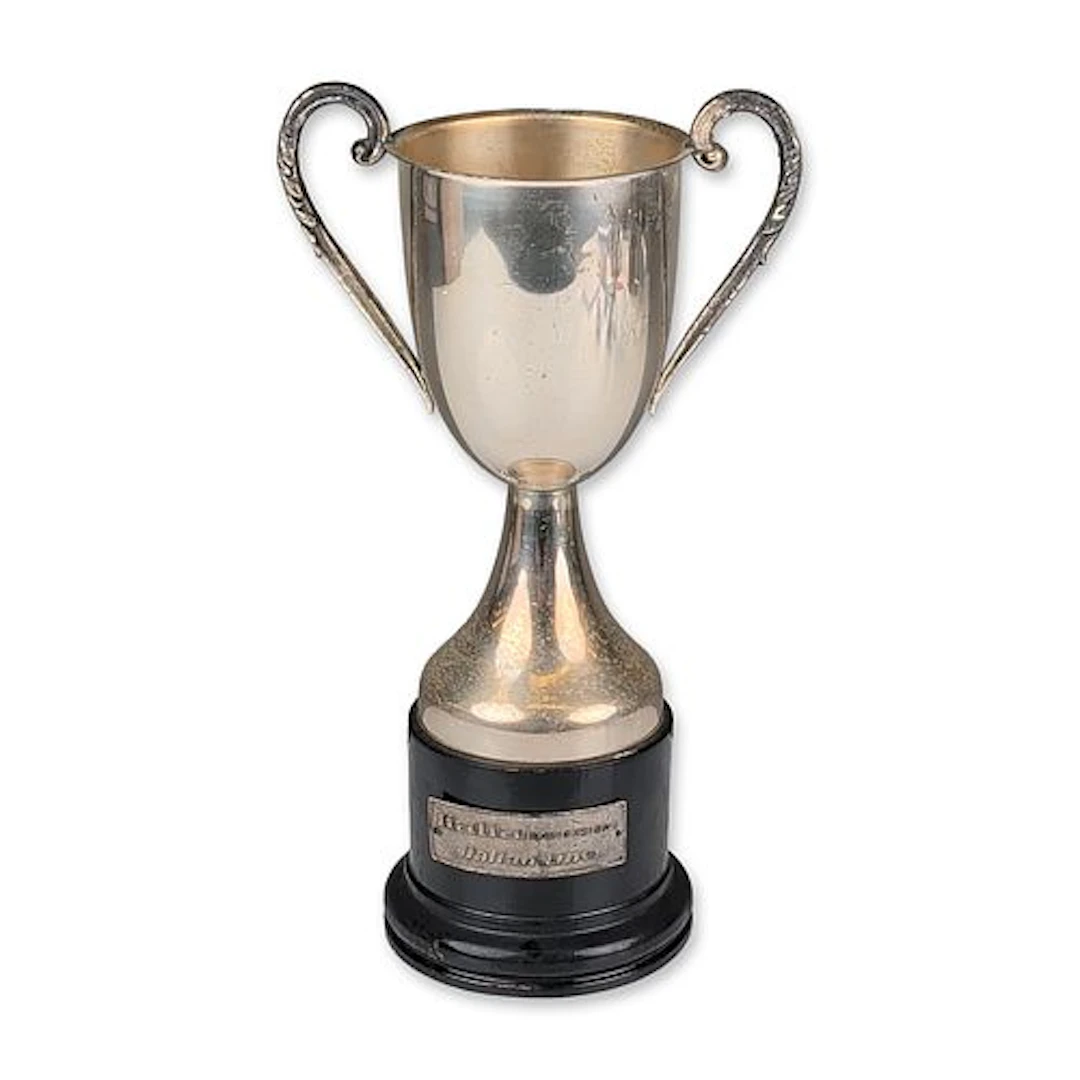 Rota G. B. Italian Line Silvered Metal Trophy Cup