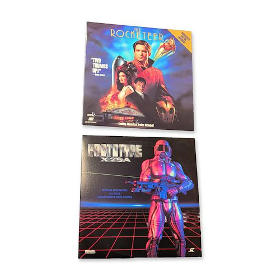 Two NTSC LaserDiscs including The Rocketeer Widescreen Edition and