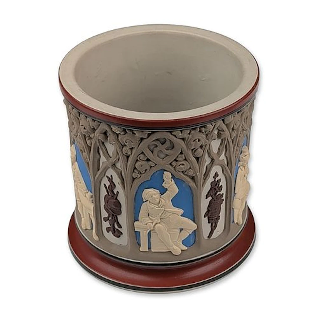 German Mettlach Villeroy & Boch Tobacco Jar