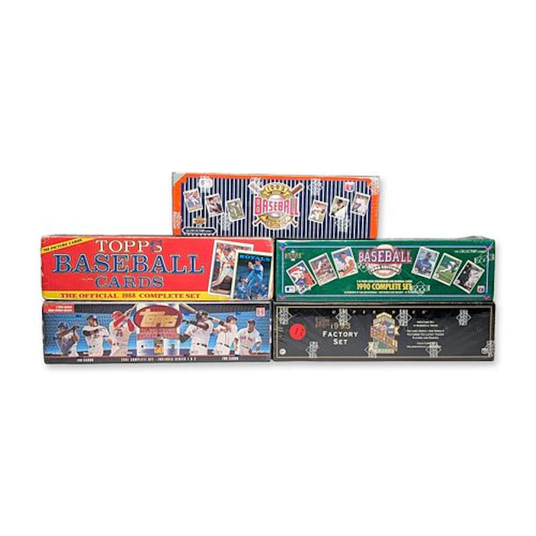 5pc Topps and Upper Deck Baseball Complete Sets