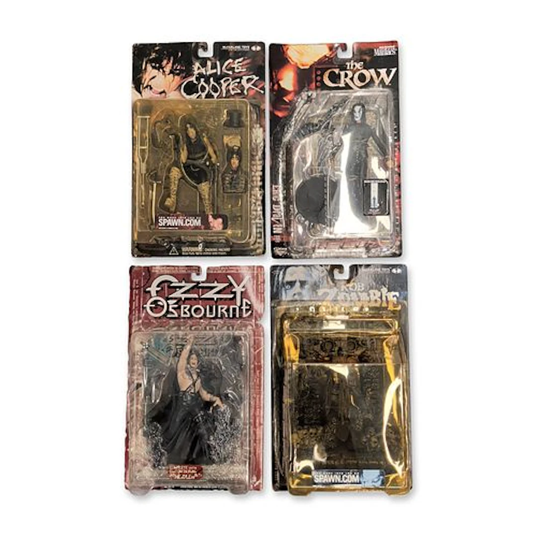 4pc Collection of McFarlane Toys Rock and Film Action Figures