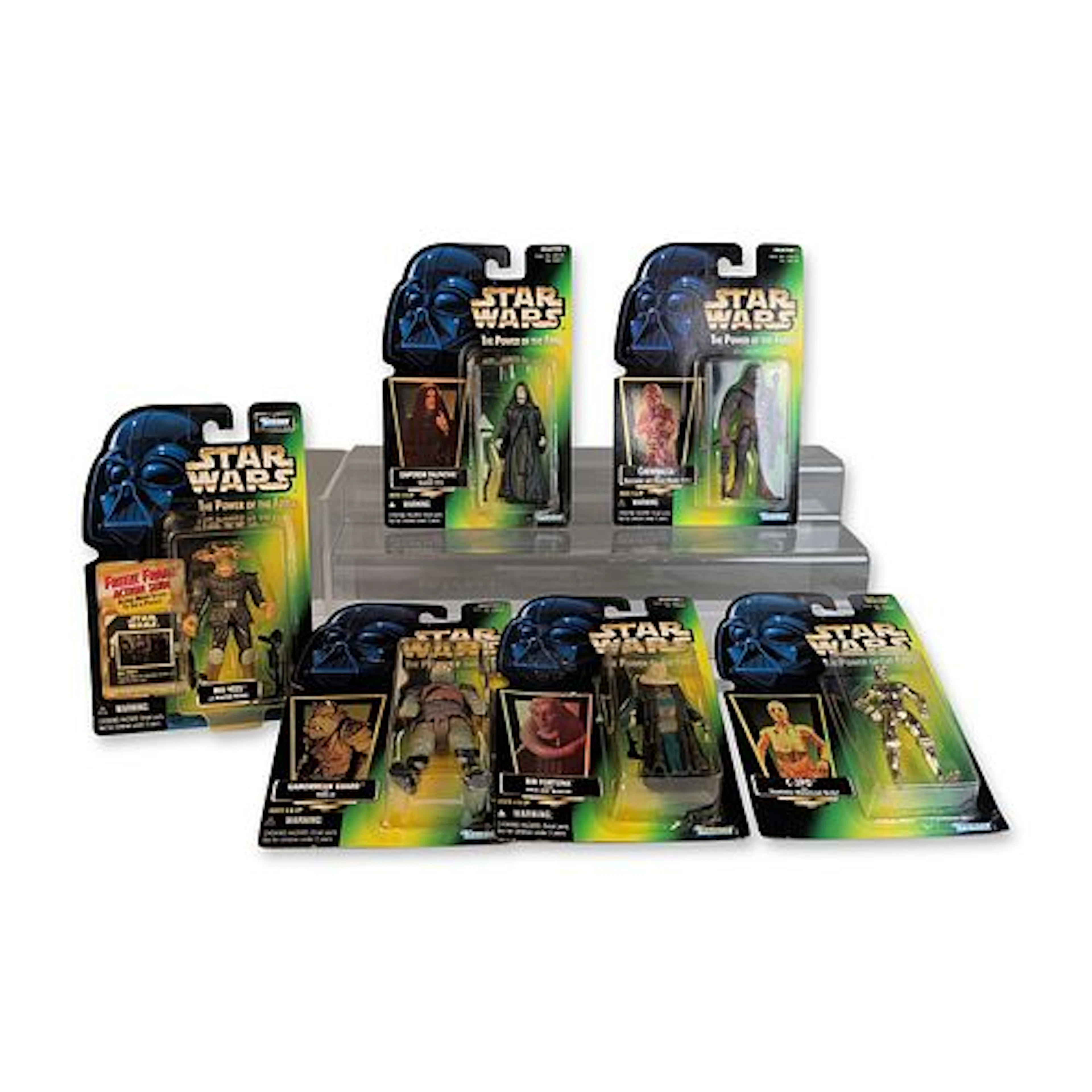 6pc Kenner Star Wars Power of the Force Action Figure Collection
