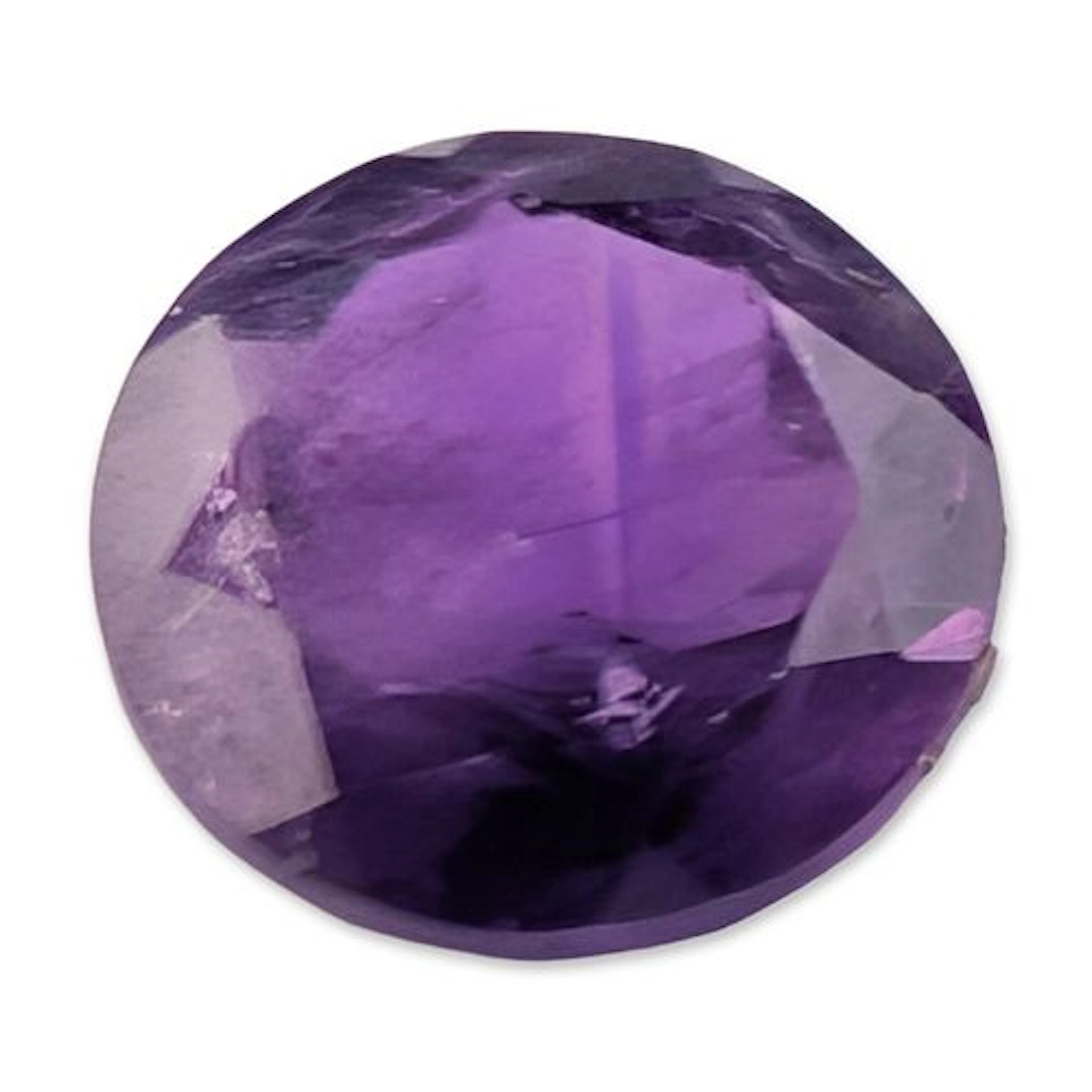 Faceted Vibrant Purple Amethyst Gemstone