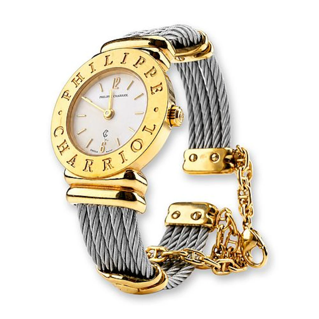 Philippe Charriol St. Tropez Gold-Plated Bracelet Watch