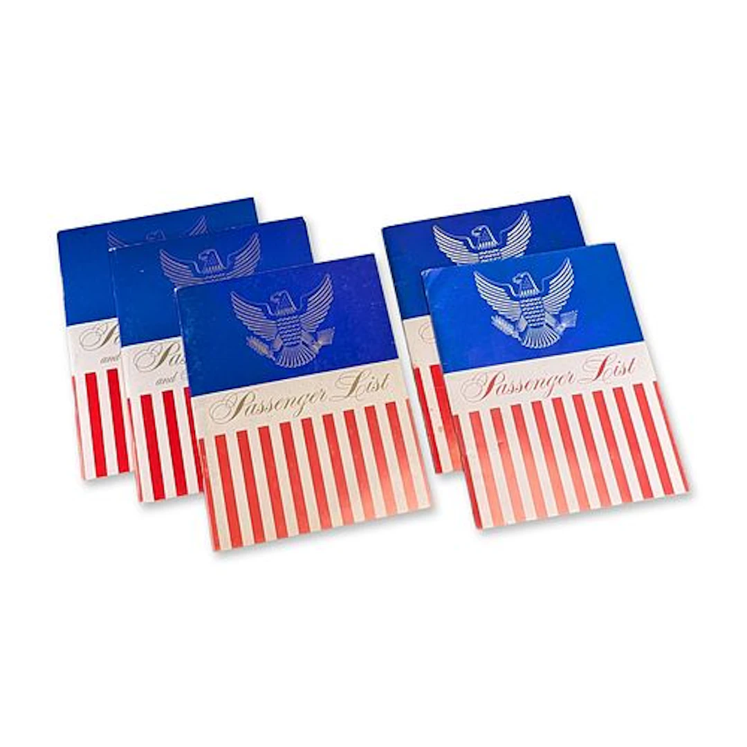 5pc United States Lines Passenger 1960s Lists