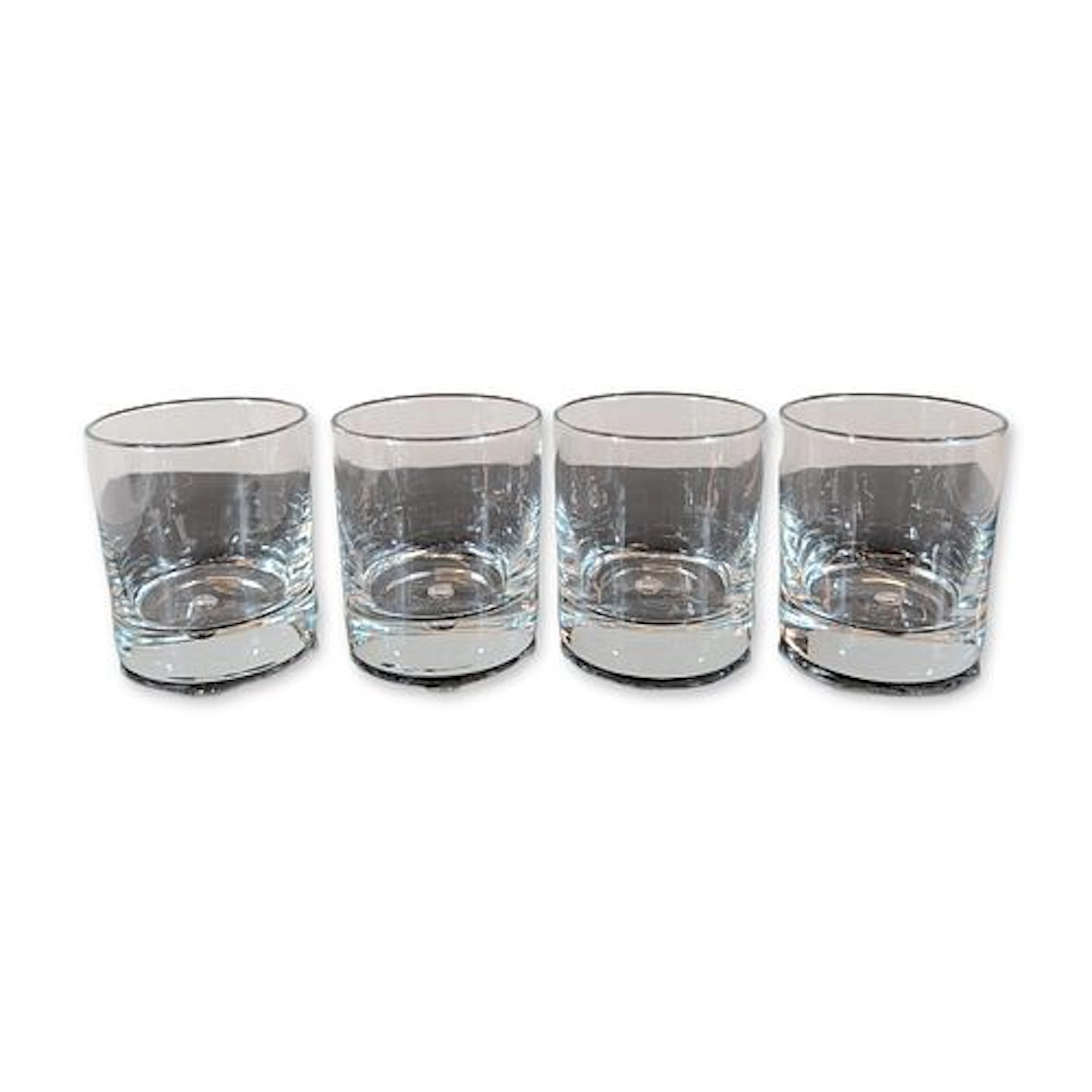 4pc Pasabahce Turkey Crystal Old Fashioned Glasses