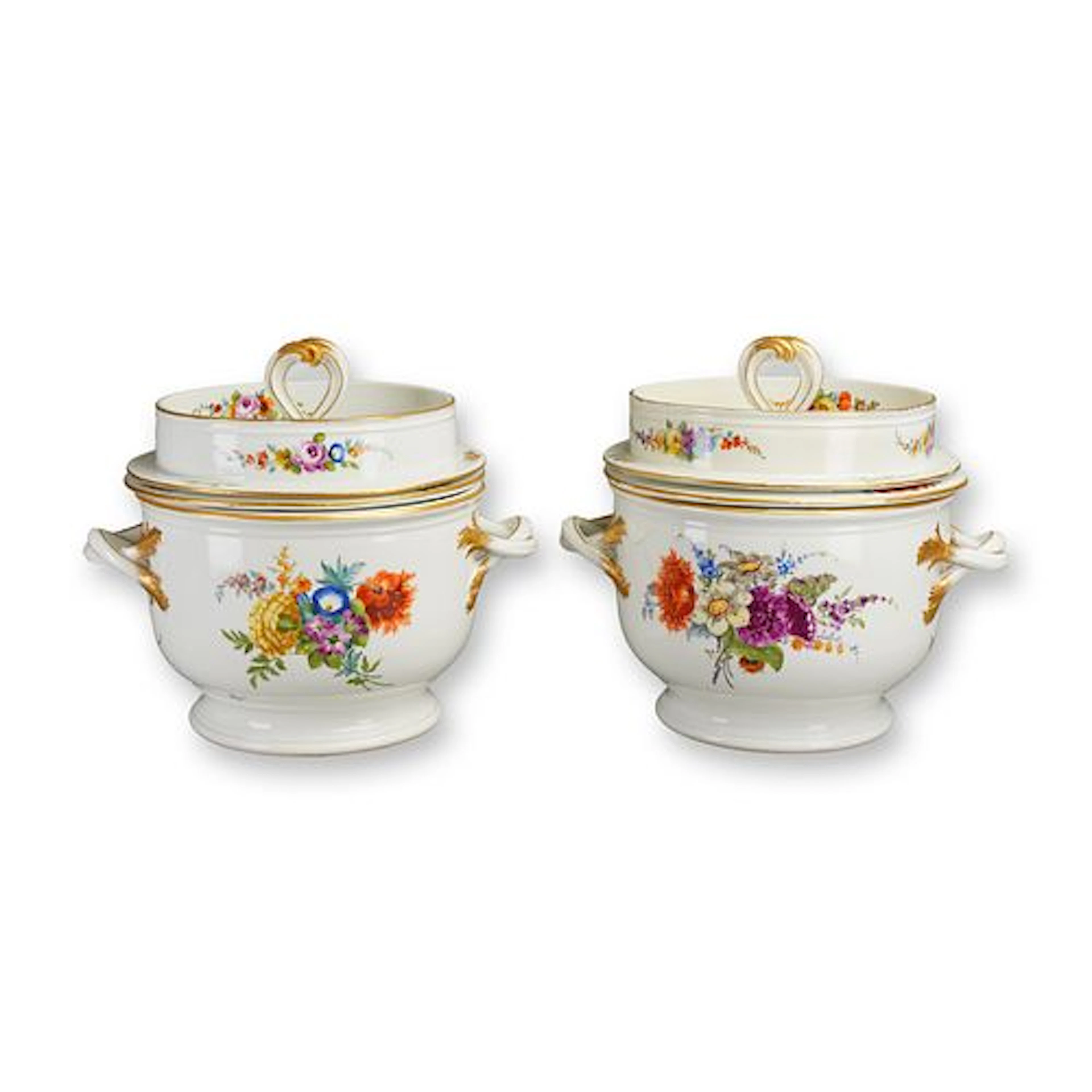 Pair of Meissen Porcelain Ice-Pails, 18th Century