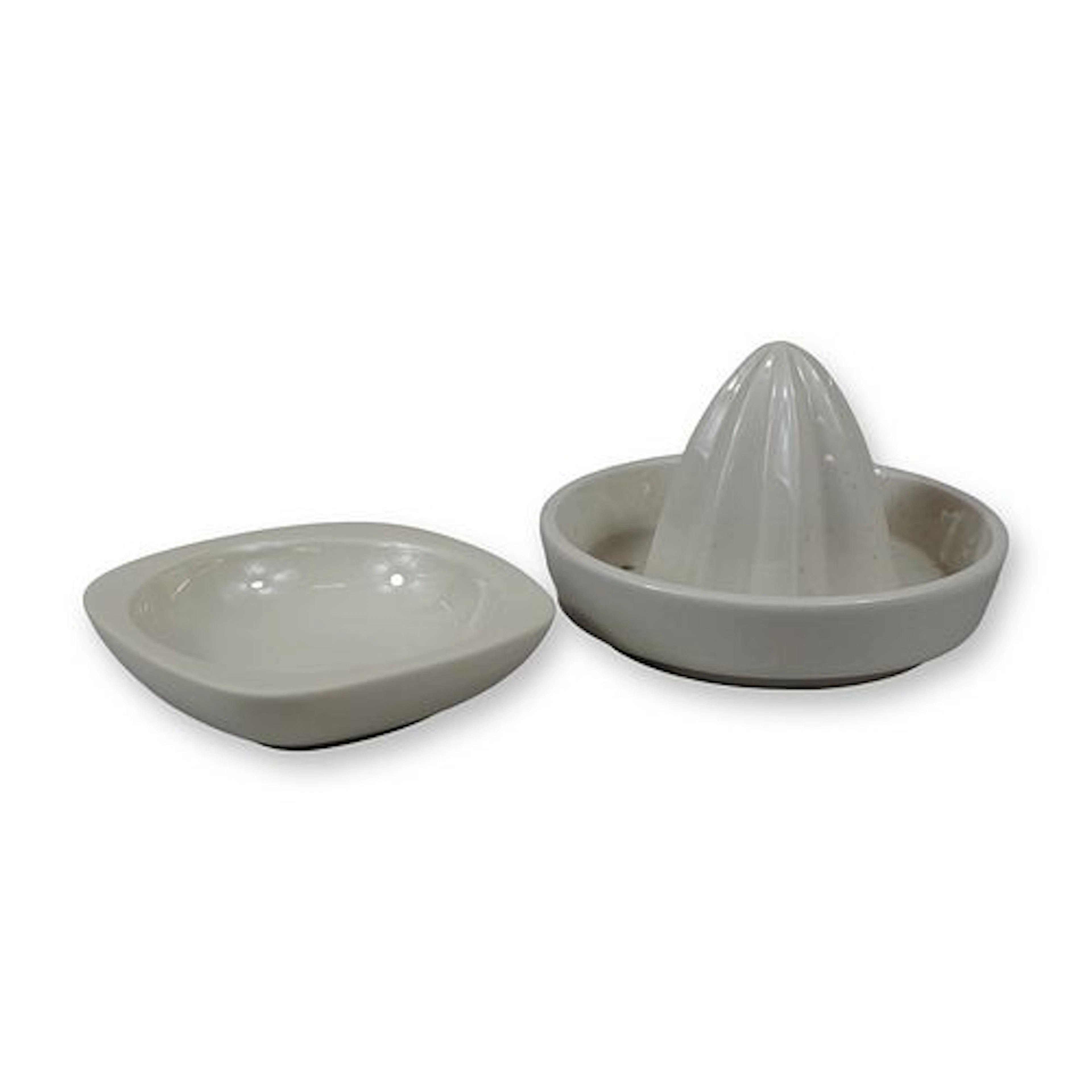 2pc Wedgwood Ceramic Items, Citrus Juice Reamer and Nick Munro Square