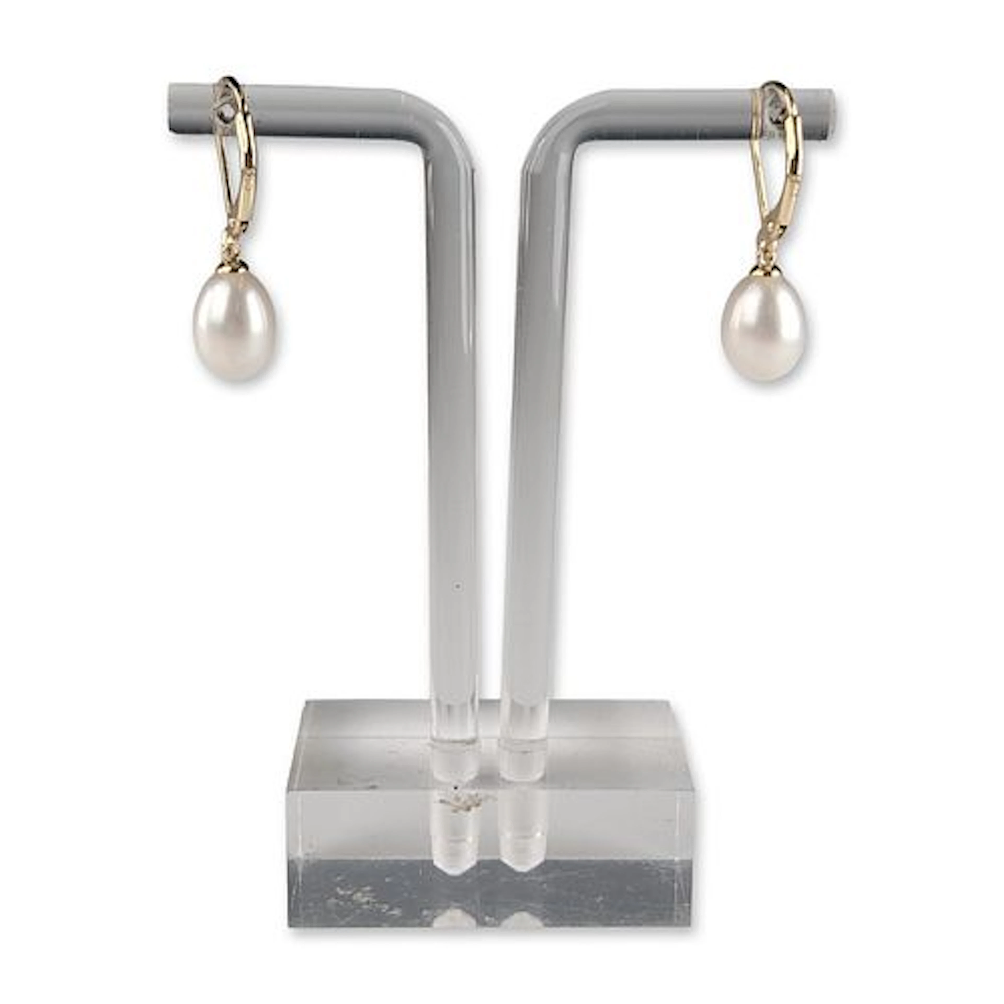 Pair of Cultured Pearl Leverback Earrings