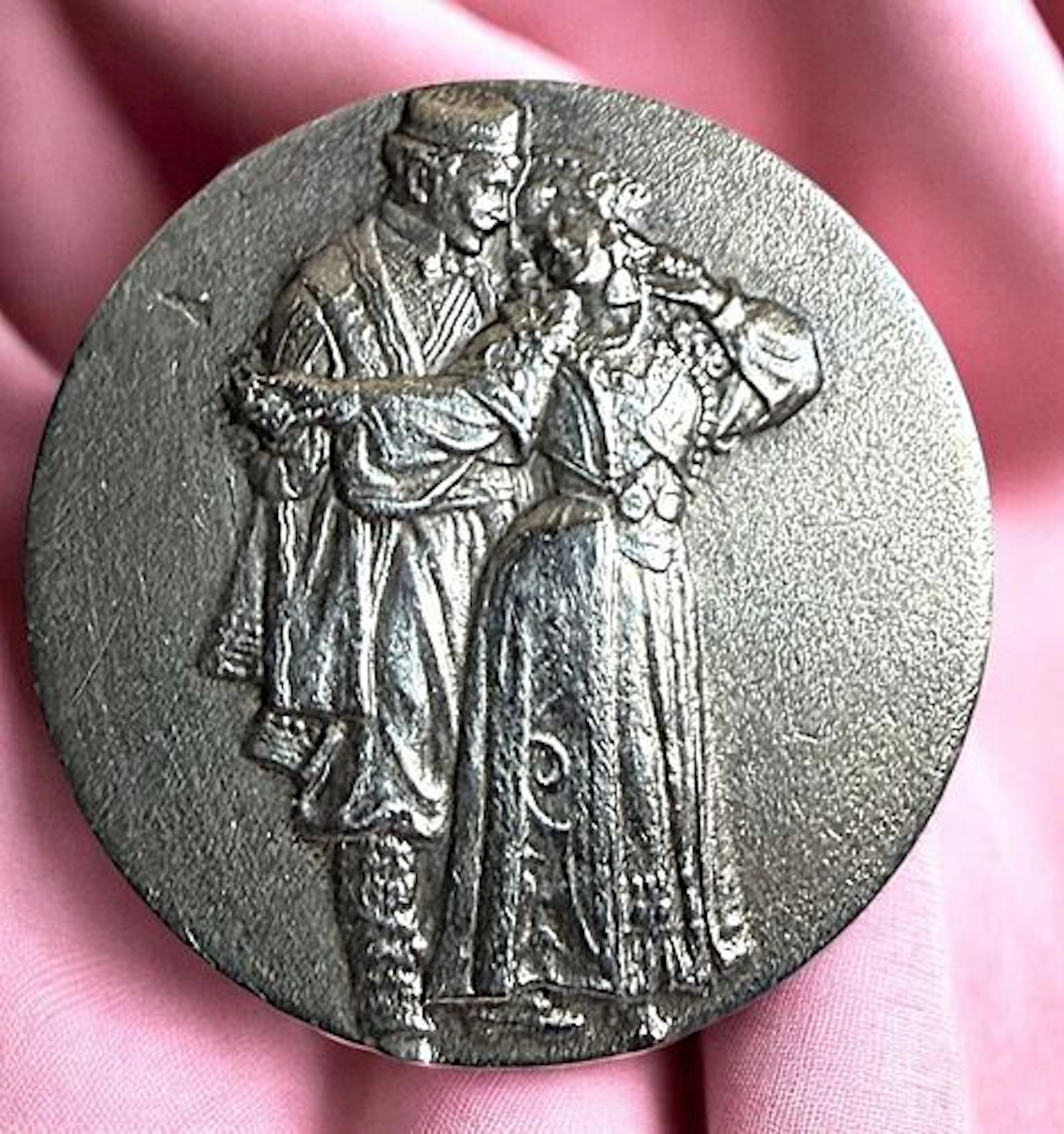 A DIVISION ONE THIRD AVENUE SILVER BUTTON