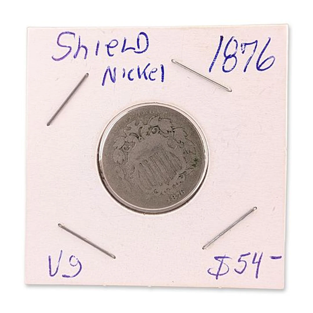 1876 US Shield Nickel Five Cents Coin