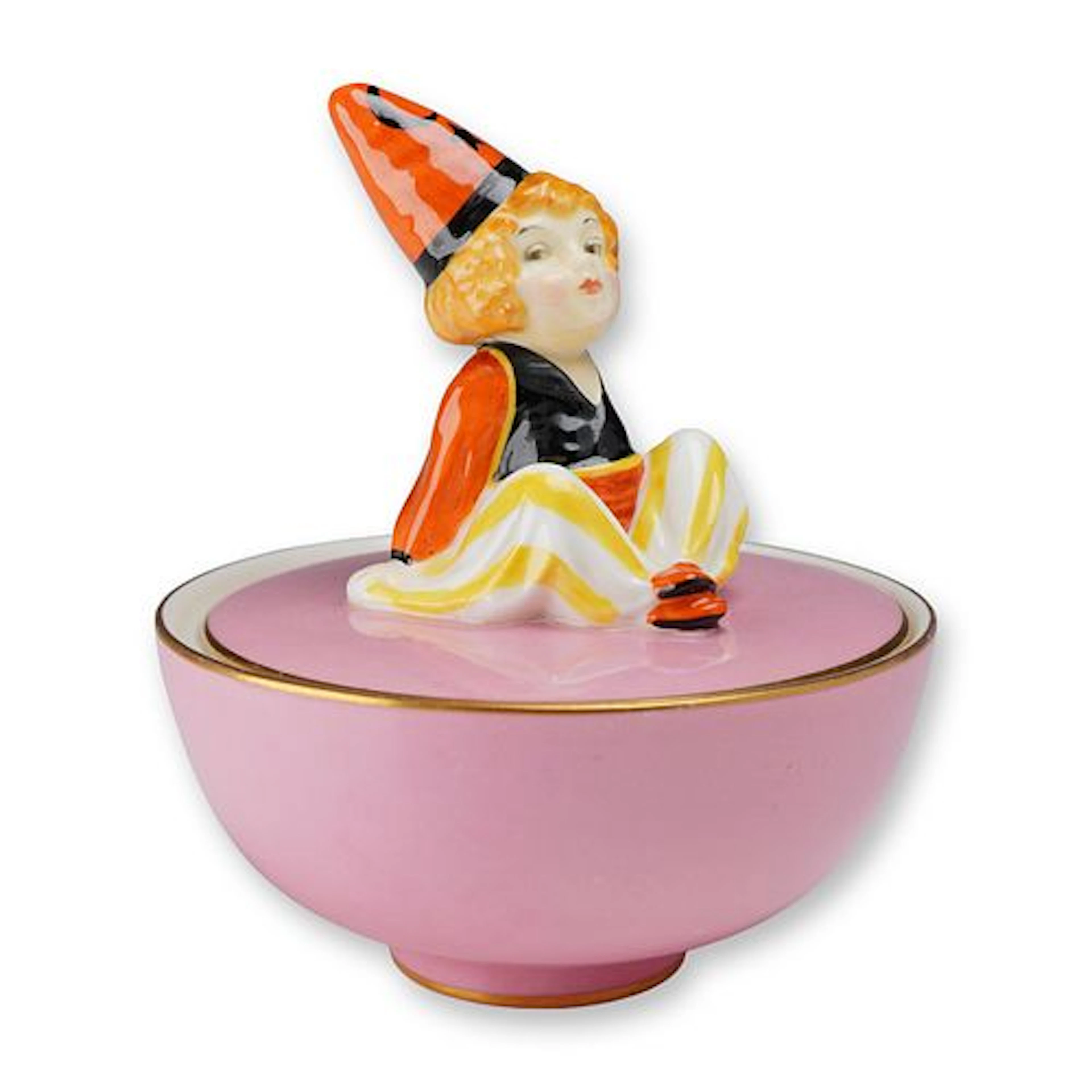 Royal Doulton Cassim Art Deco Porcelain Powder Jar