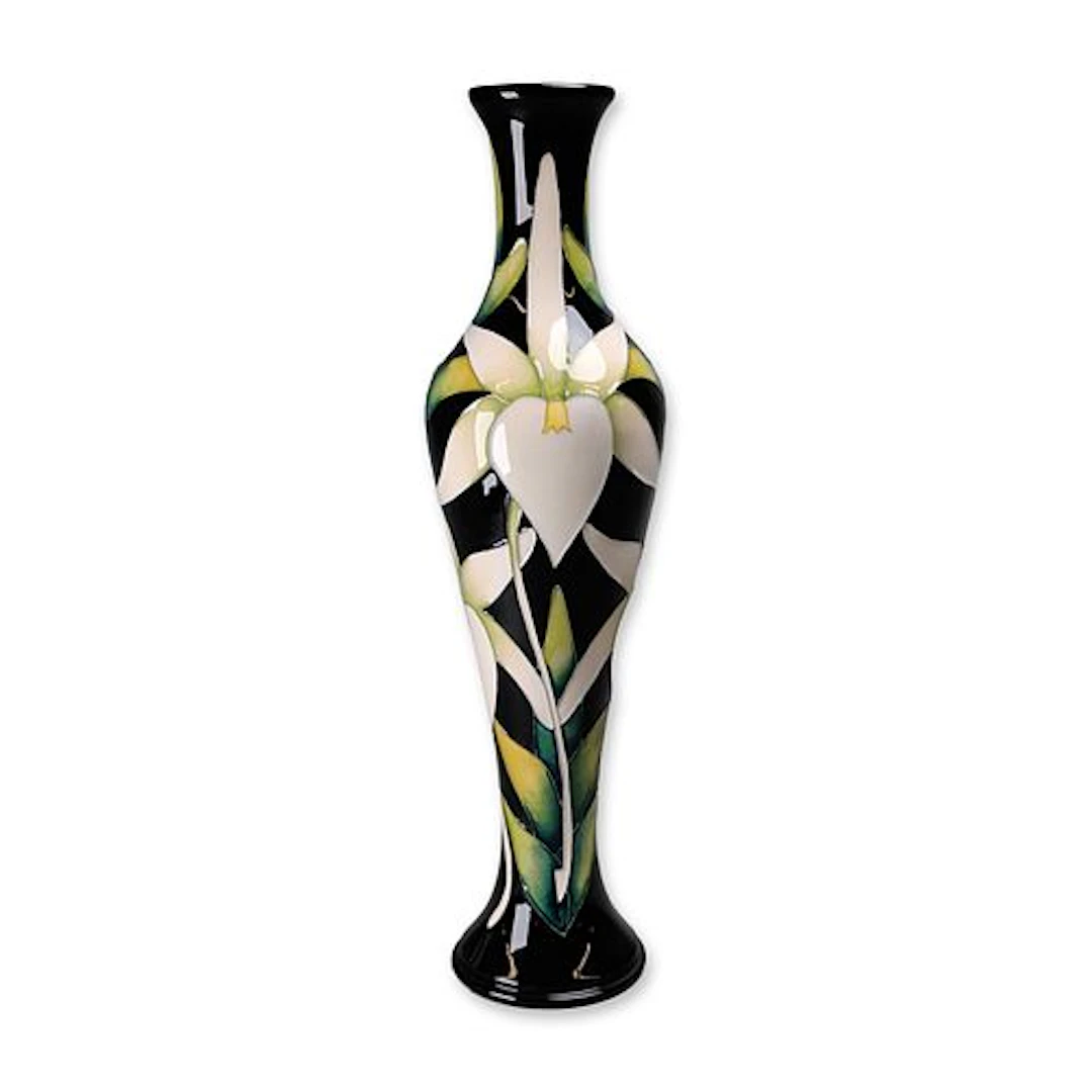 Moorcroft Emma Bossons Orchid Pattern Ceramic Vase