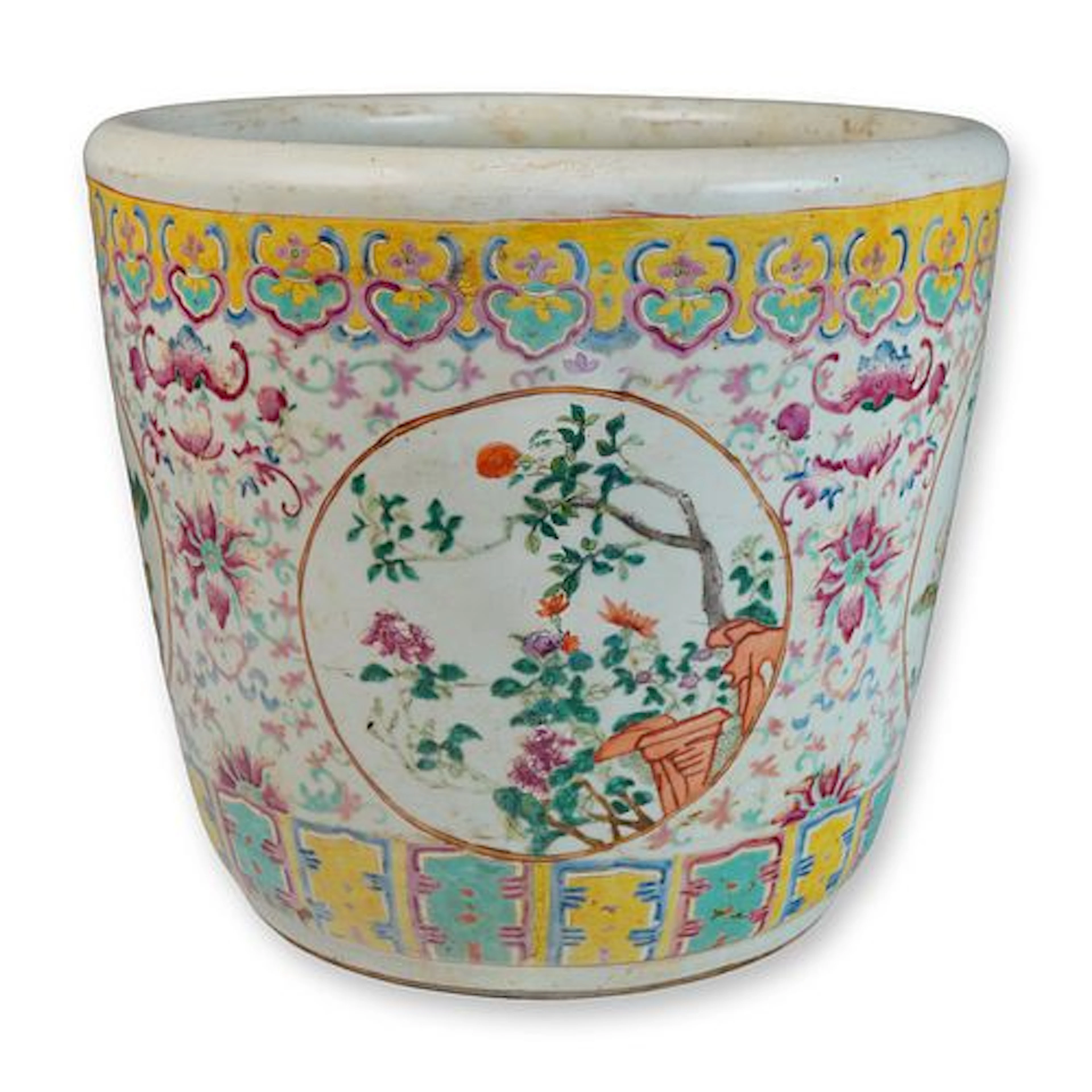 Chinese Famille Rose Jardiniere