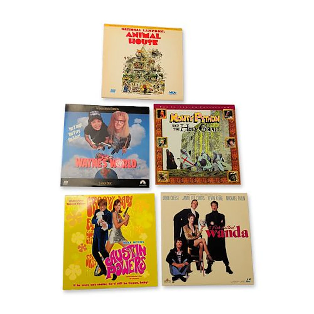 An Assortment of Vintage Comedy Film LaserDiscs Including The Criterion