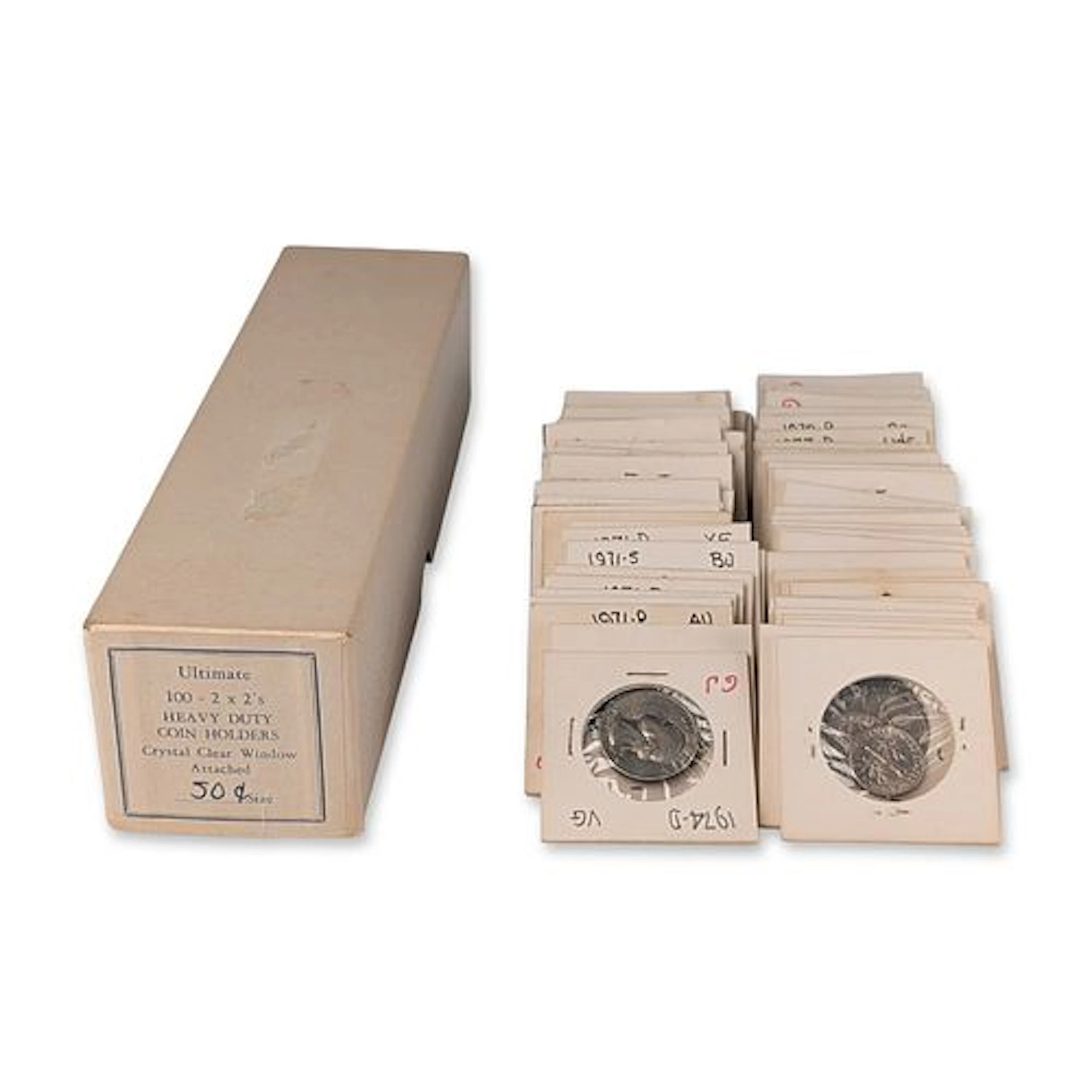 74pc 1970s US Half Dollars, Quarters, Dimes, Nickels and Cents