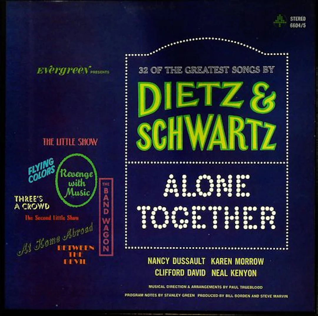 32 of the Greatest Songs by Dietz & Schwartz Alone Together Double LP