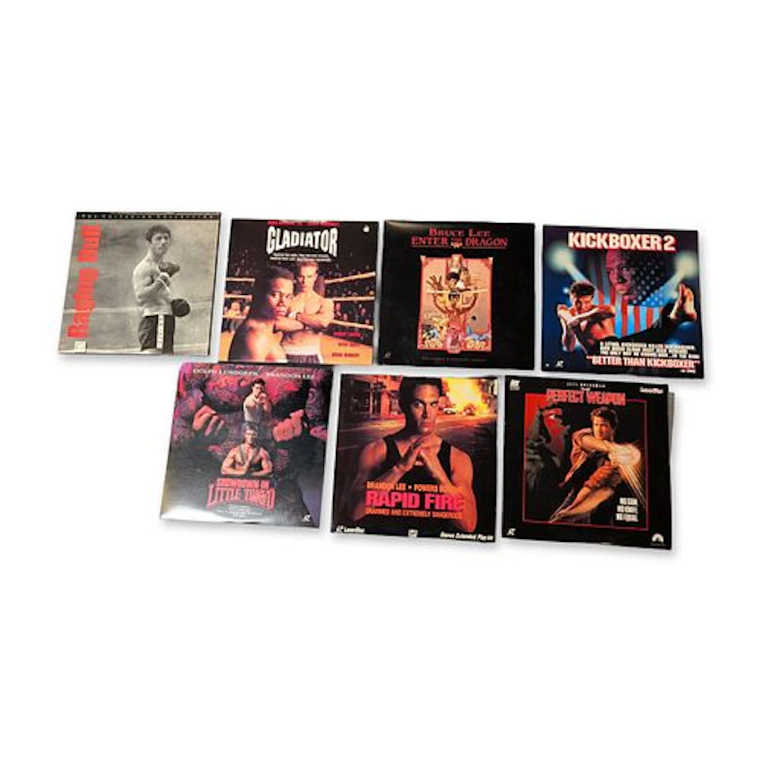 Collection of Martial Arts and Action Motion Picture LaserDiscs