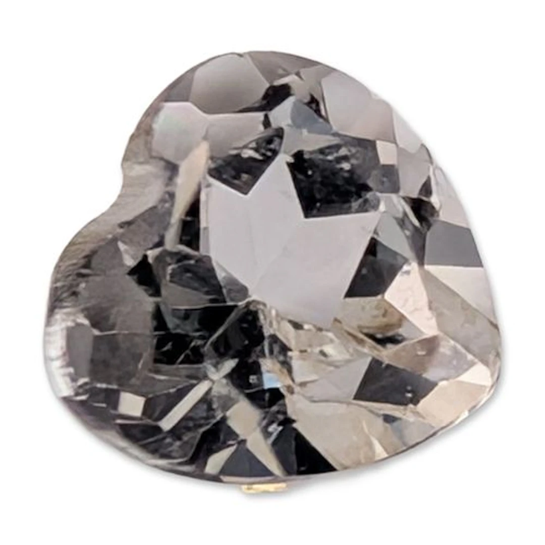 Heart Cut White Topaz Loose Gemstone