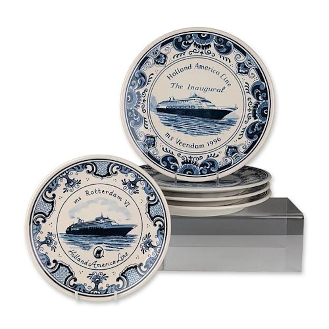 5pc Royal Goedewaagen Holland America Line Plates