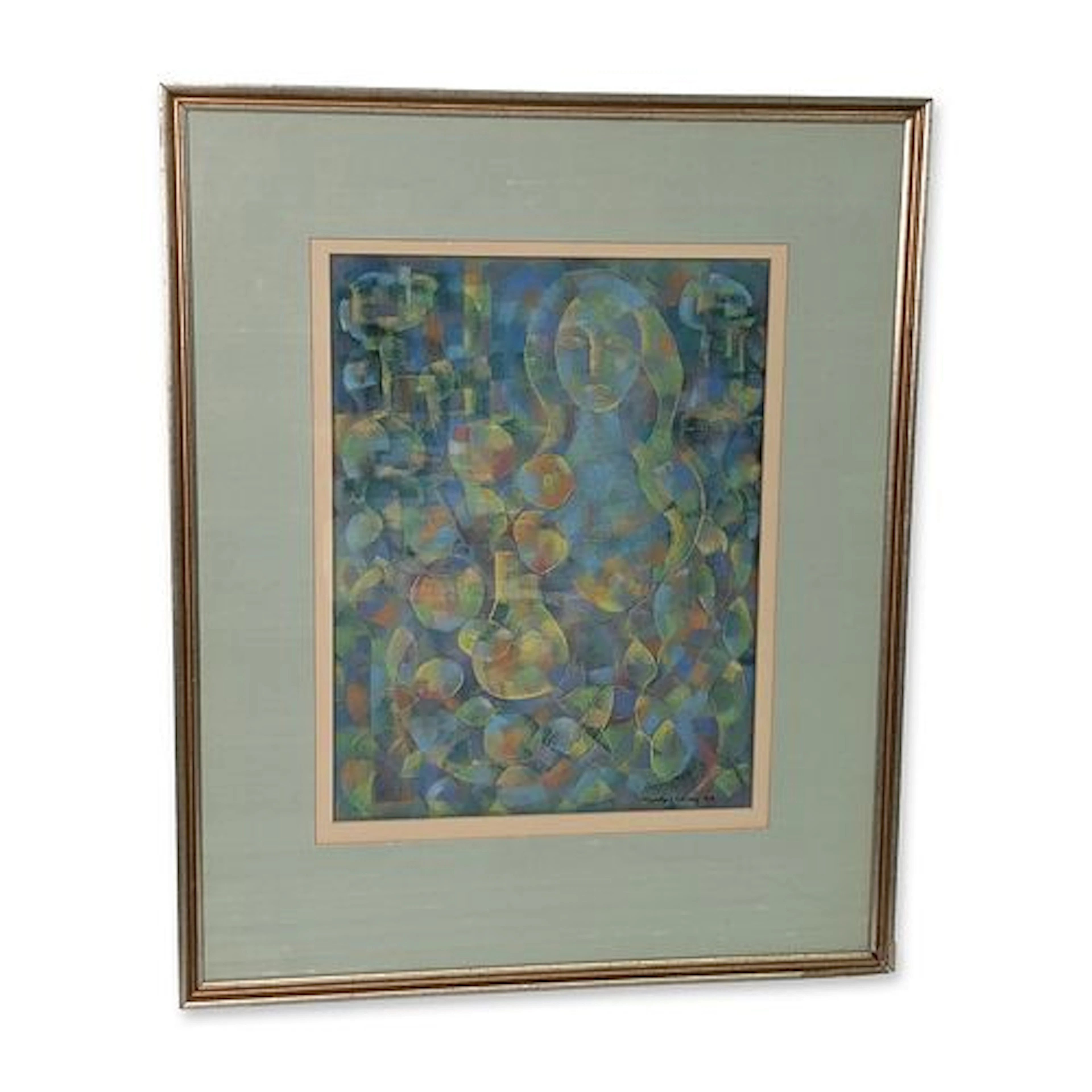 Marilyn Cassey (American 20th-21st Century) Pastel on Paper, Abstract