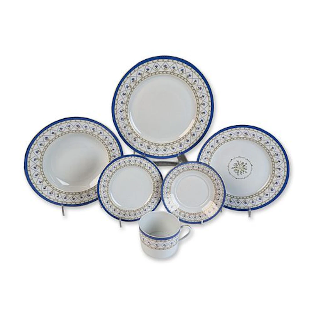 6pc Haviland Limoges Val de Loire Porcelain Place Setting
