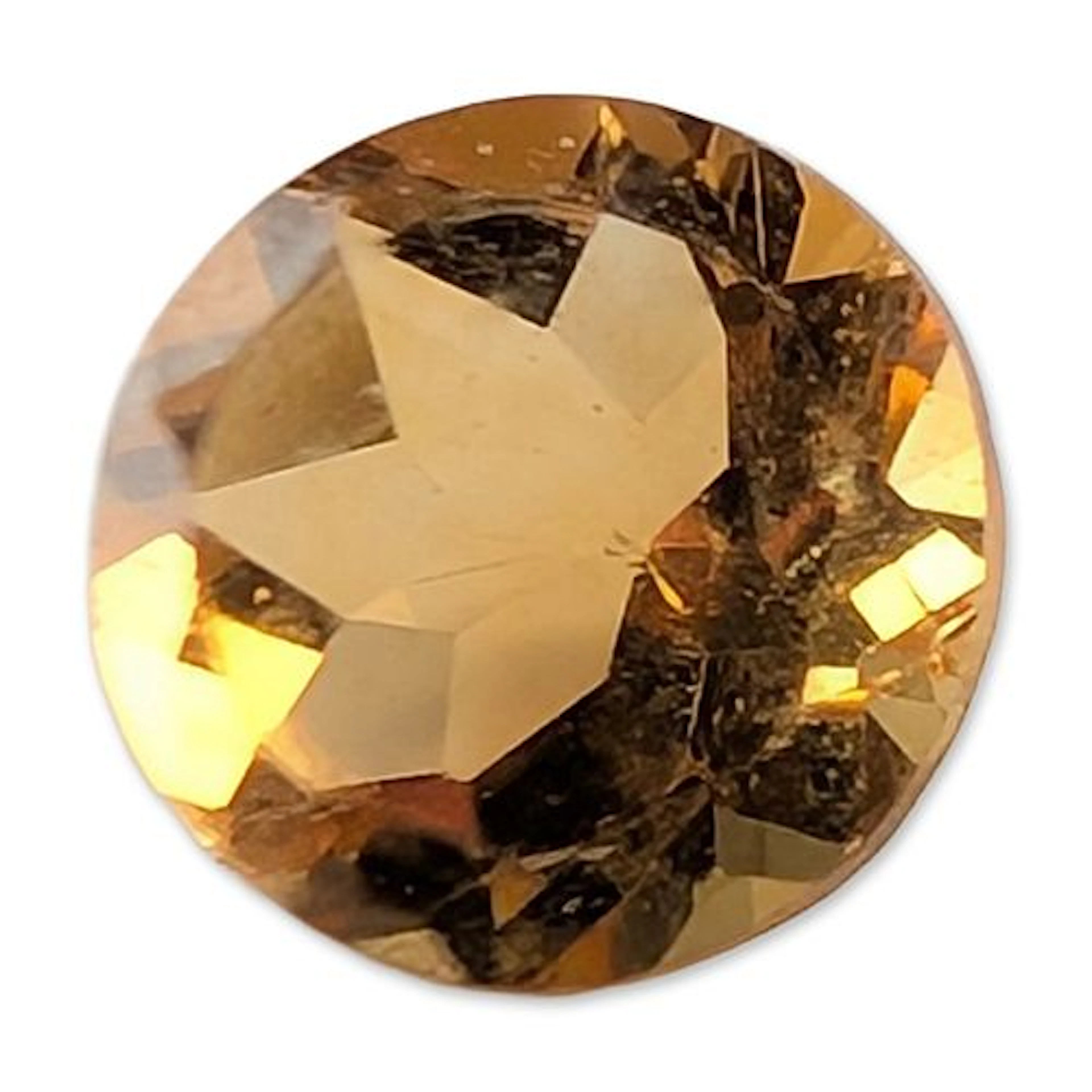Loose Round Brilliant Yellow Citrine